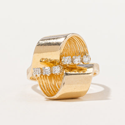 Diamond Cocktail Ring | 0.10ctw | SZ 6.25 |