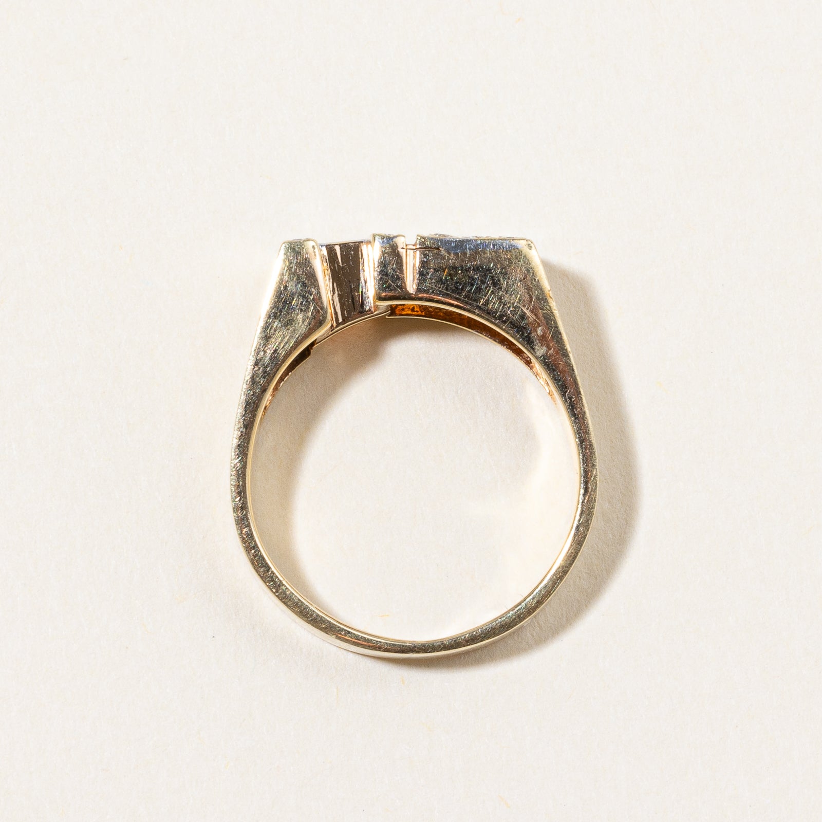 Diamond 'EH' Initials Ring | 0.22ctw | SZ 4.25 |