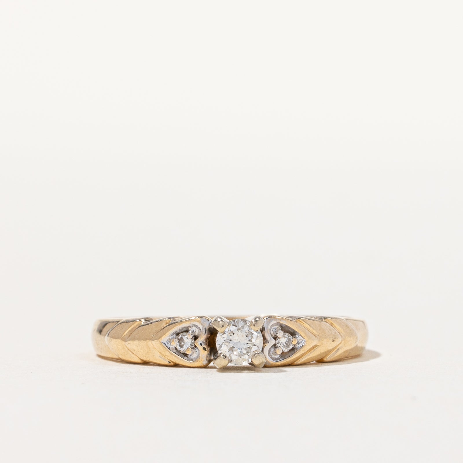 High Set Diamond Ring | 0.12ctw | SZ 6.25 |