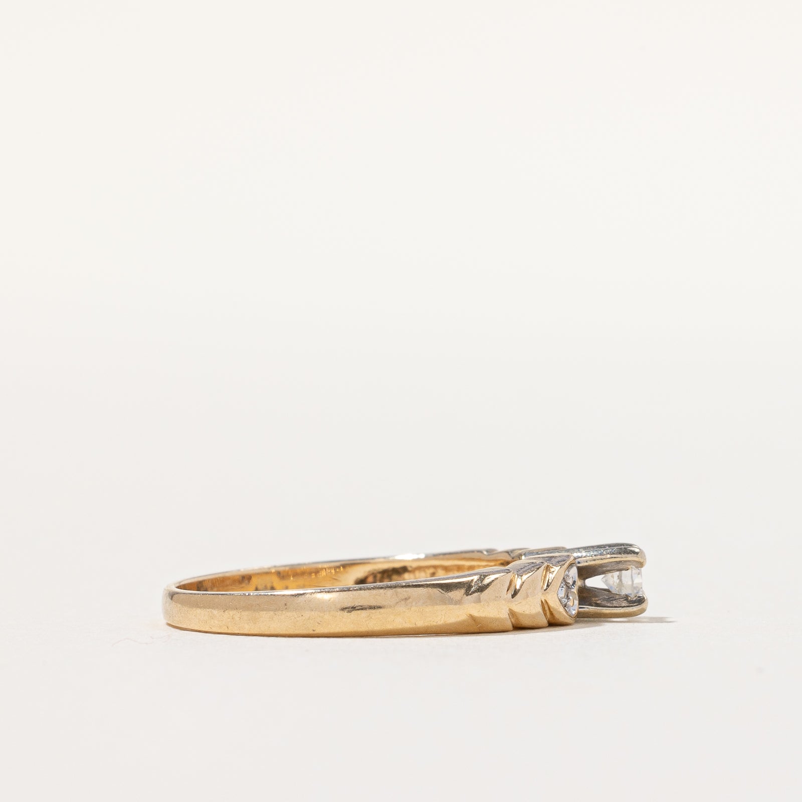 High Set Diamond Ring | 0.12ctw | SZ 6.25 |