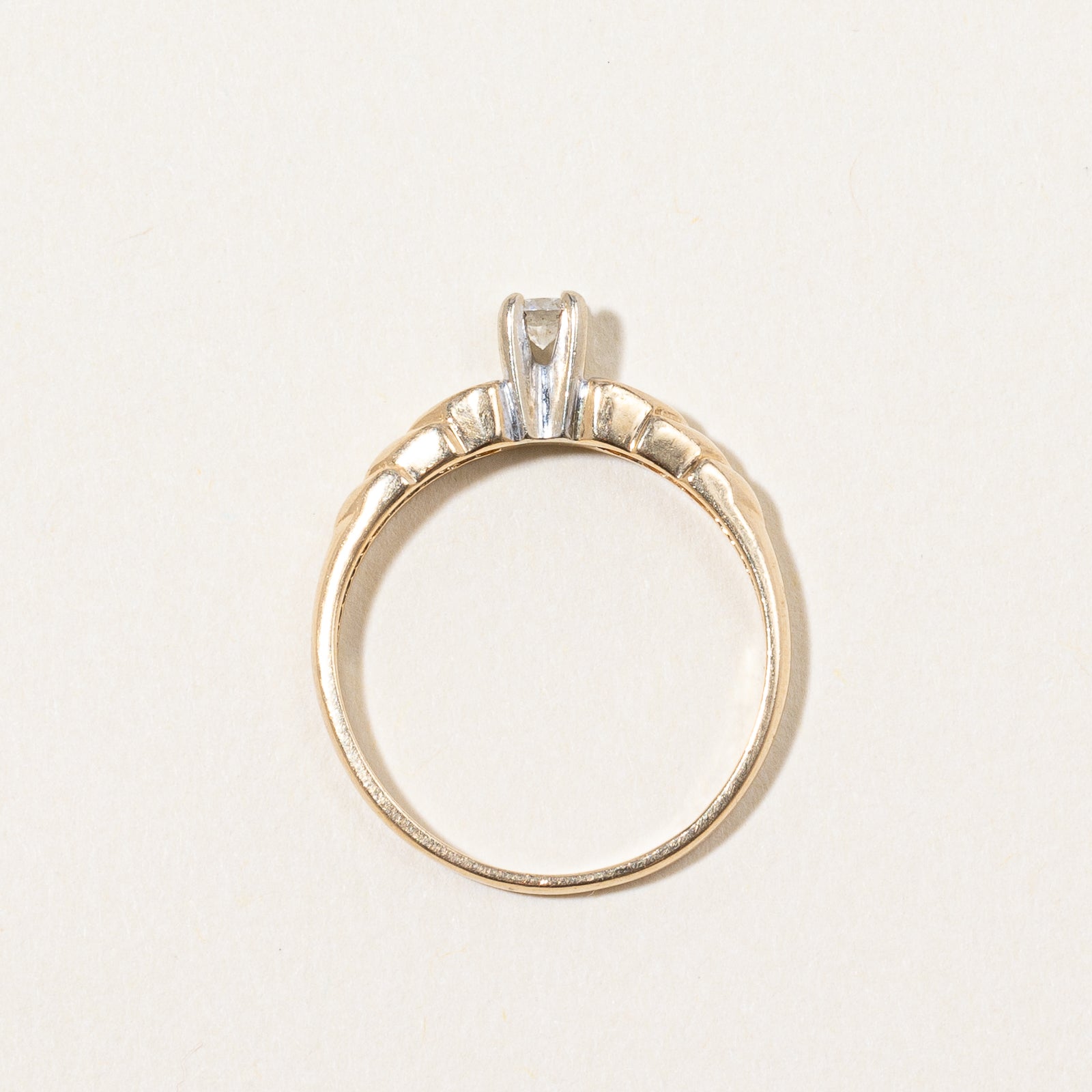 High Set Diamond Ring | 0.12ctw | SZ 6.25 |