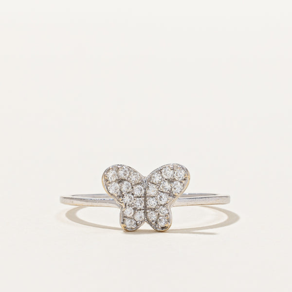 Diamond Butterfly Ring | 0.20ctw | SZ 6.25 |