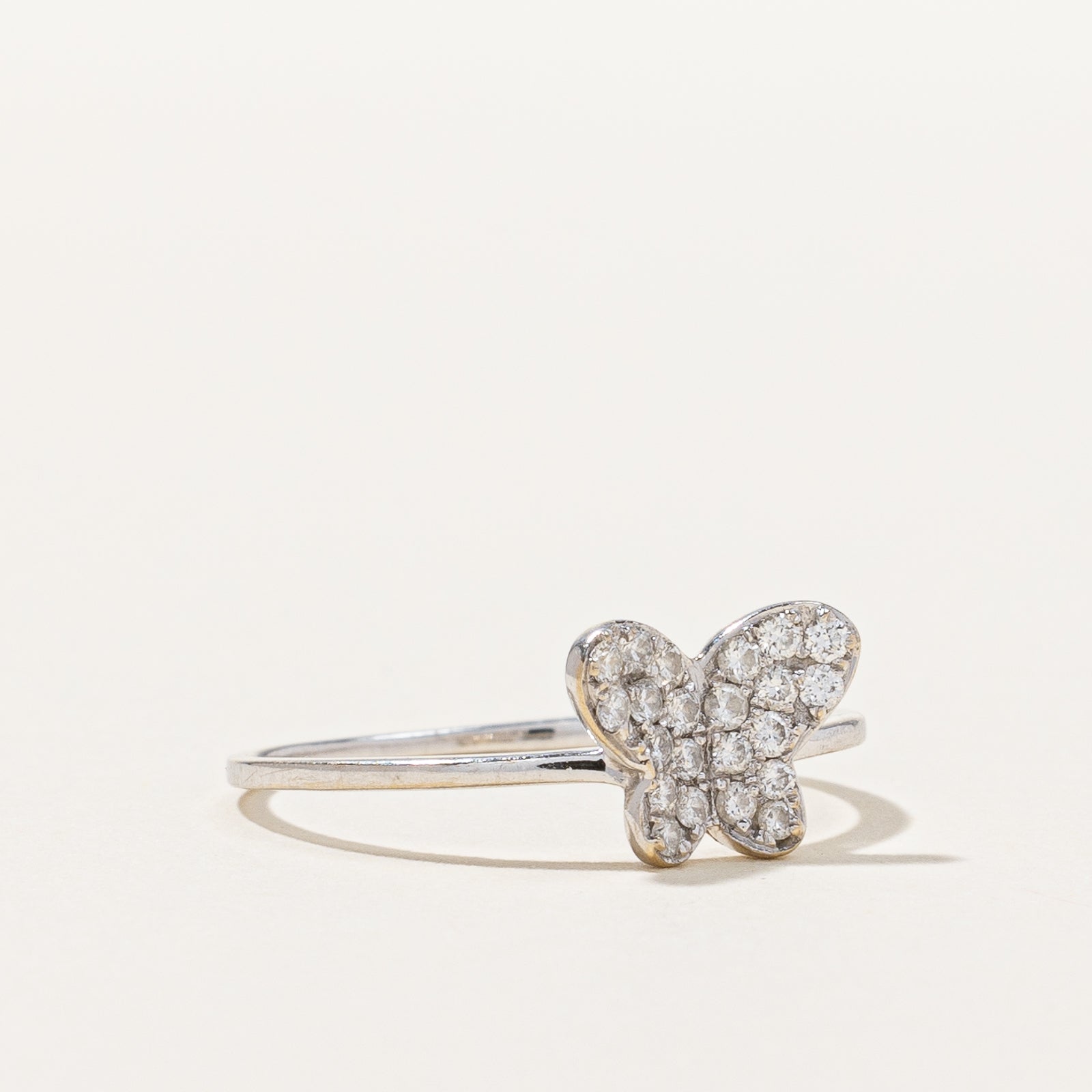 Diamond Butterfly Ring | 0.20ctw | SZ 6.25 |