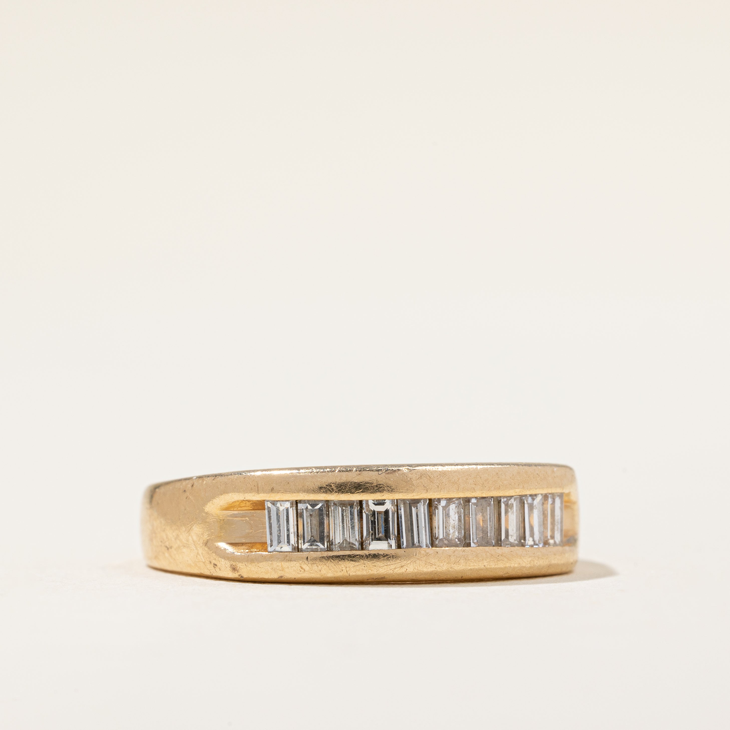 Bague sertie de diamants en canal | 0,40 ct | Taille 7,25 | 