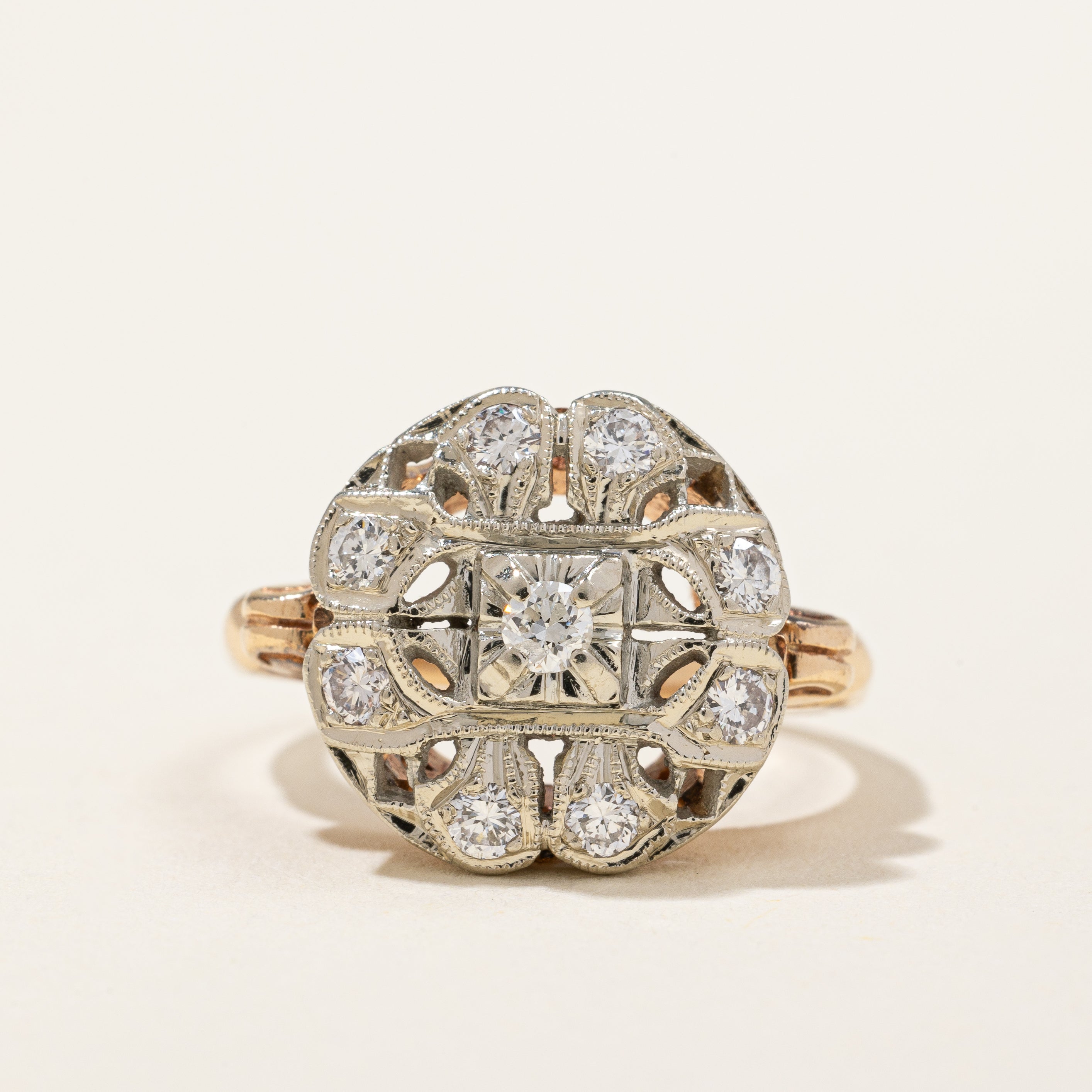 Diamond Cocktail Ring | 0.30ctw | SZ 7.25 |