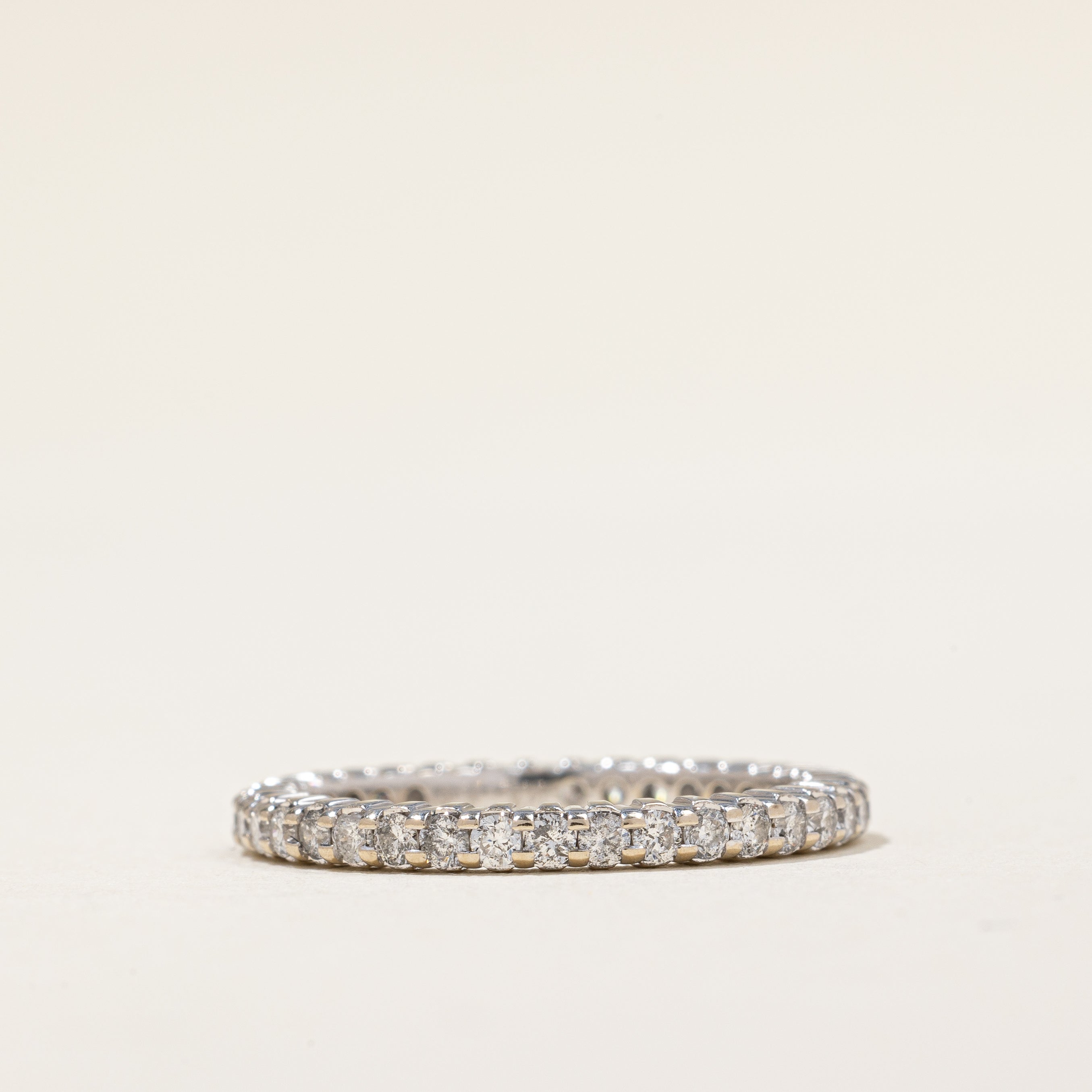 Bague d'éternité en diamants | 0,51 ct | Taille 4,75 | 