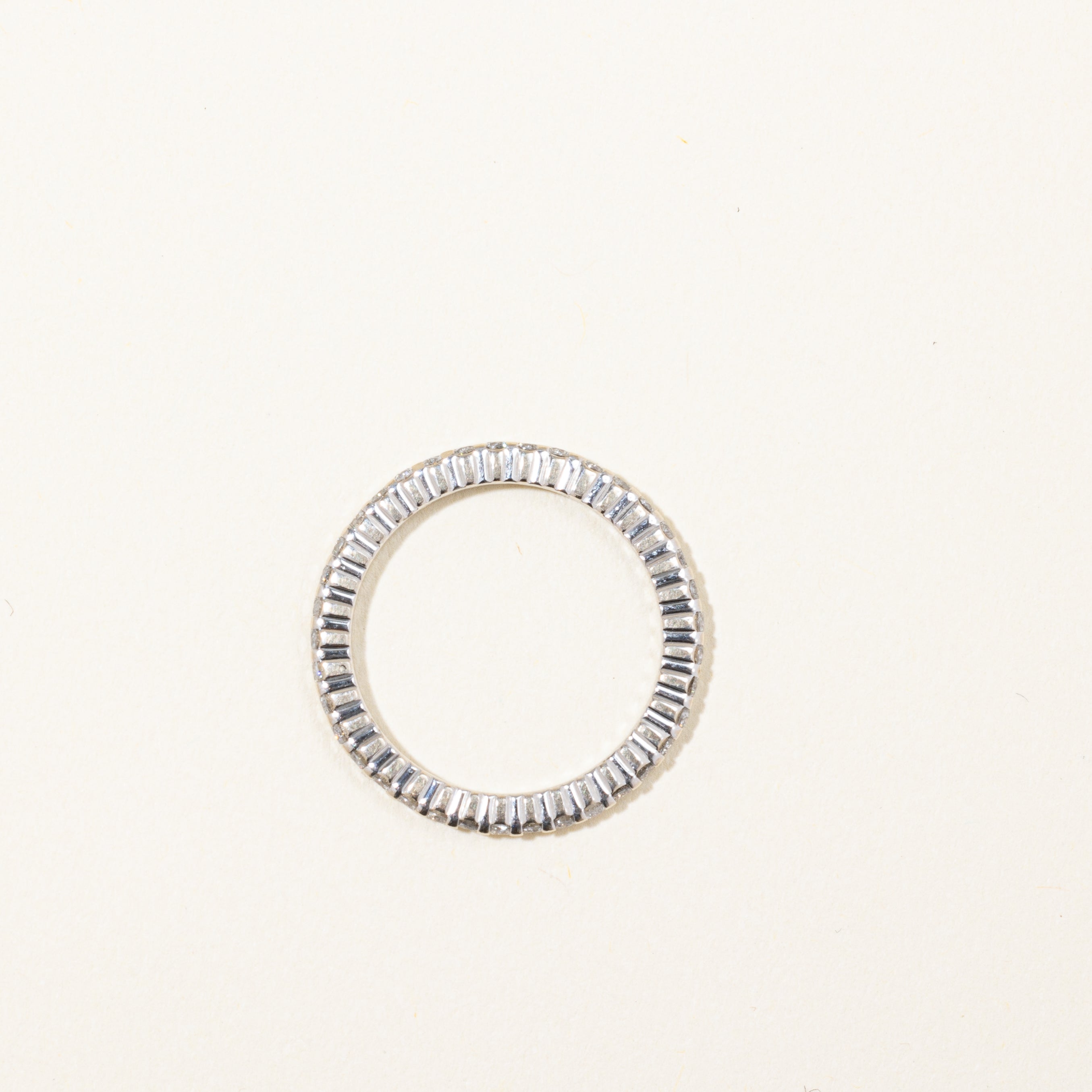Bague d'éternité en diamants | 0,51 ct | Taille 4,75 | 