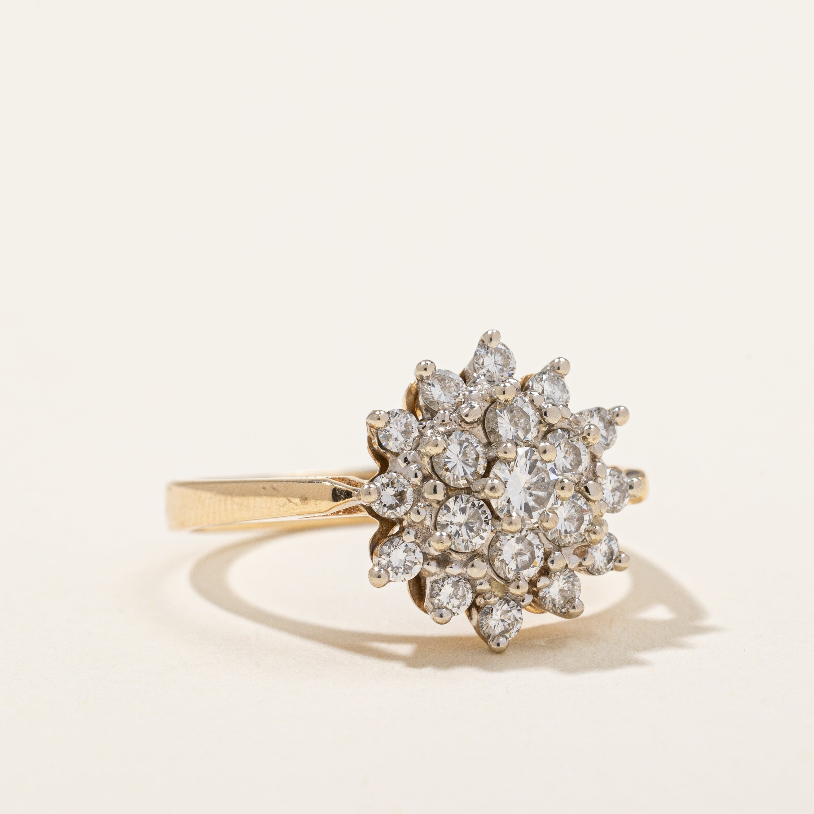 Diamond Cocktail Ring | 0.66ctw | SZ 6.75 |