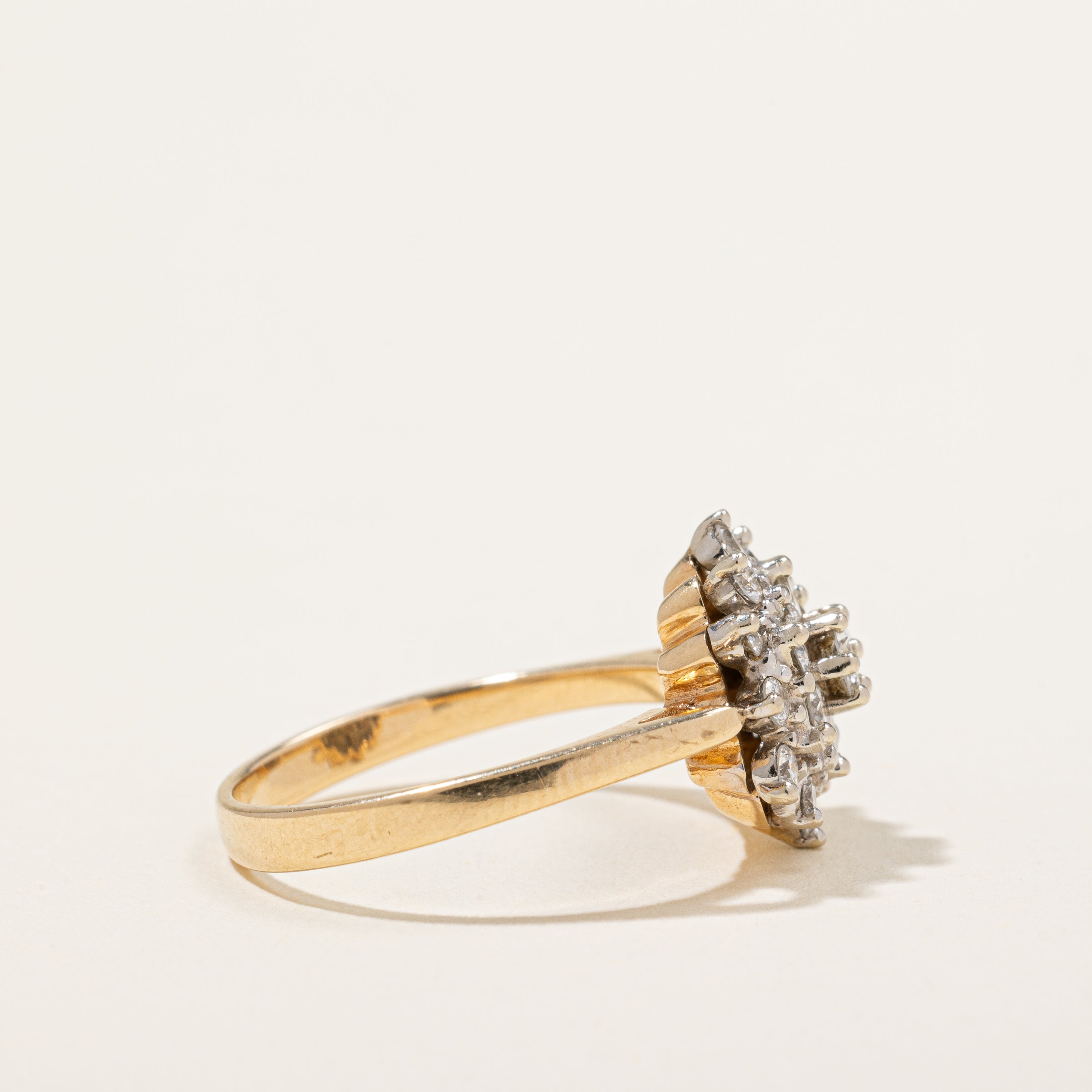 Diamond Cocktail Ring | 0.66ctw | SZ 6.75 |