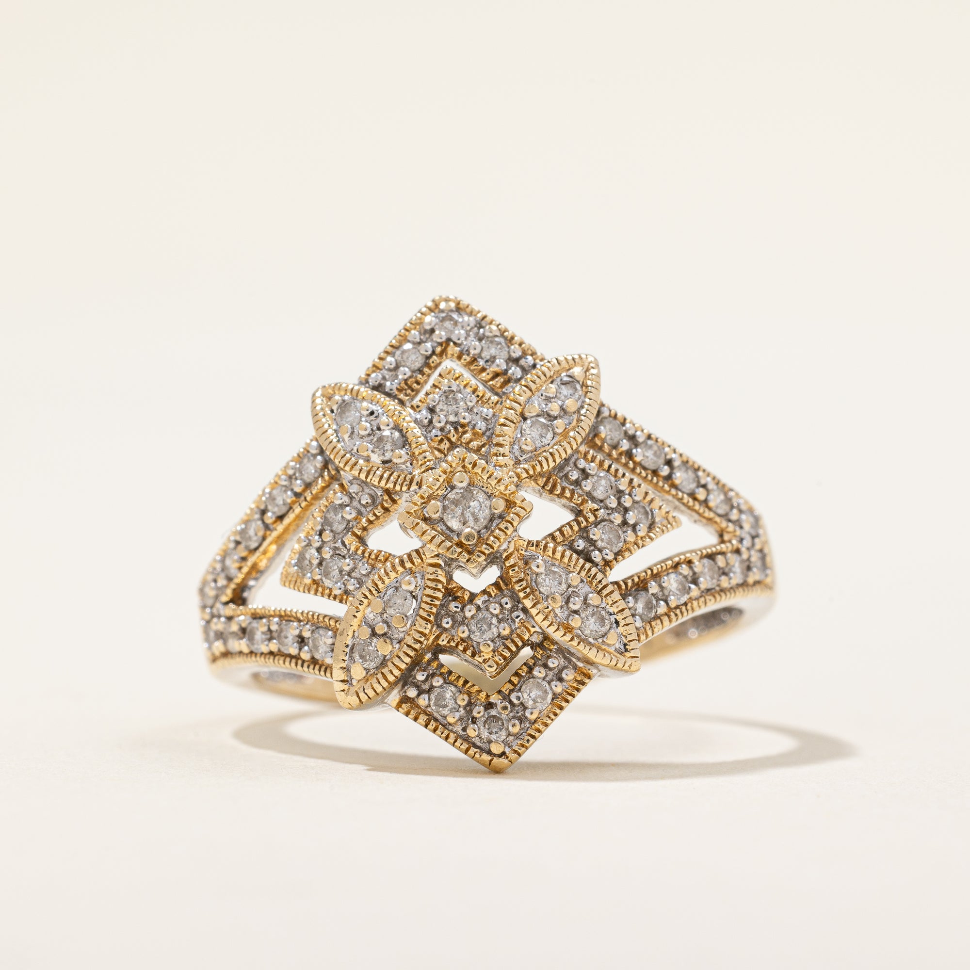 Diamond Cocktail Ring | 0.23ctw | SZ 8.75 |