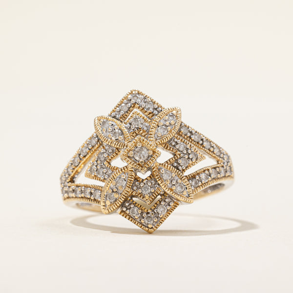 Diamond Cocktail Ring | 0.23ctw | SZ 8.75 |