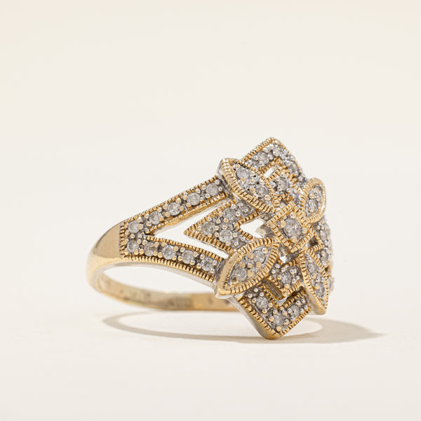 Diamond Cocktail Ring | 0.23ctw | SZ 8.75 |