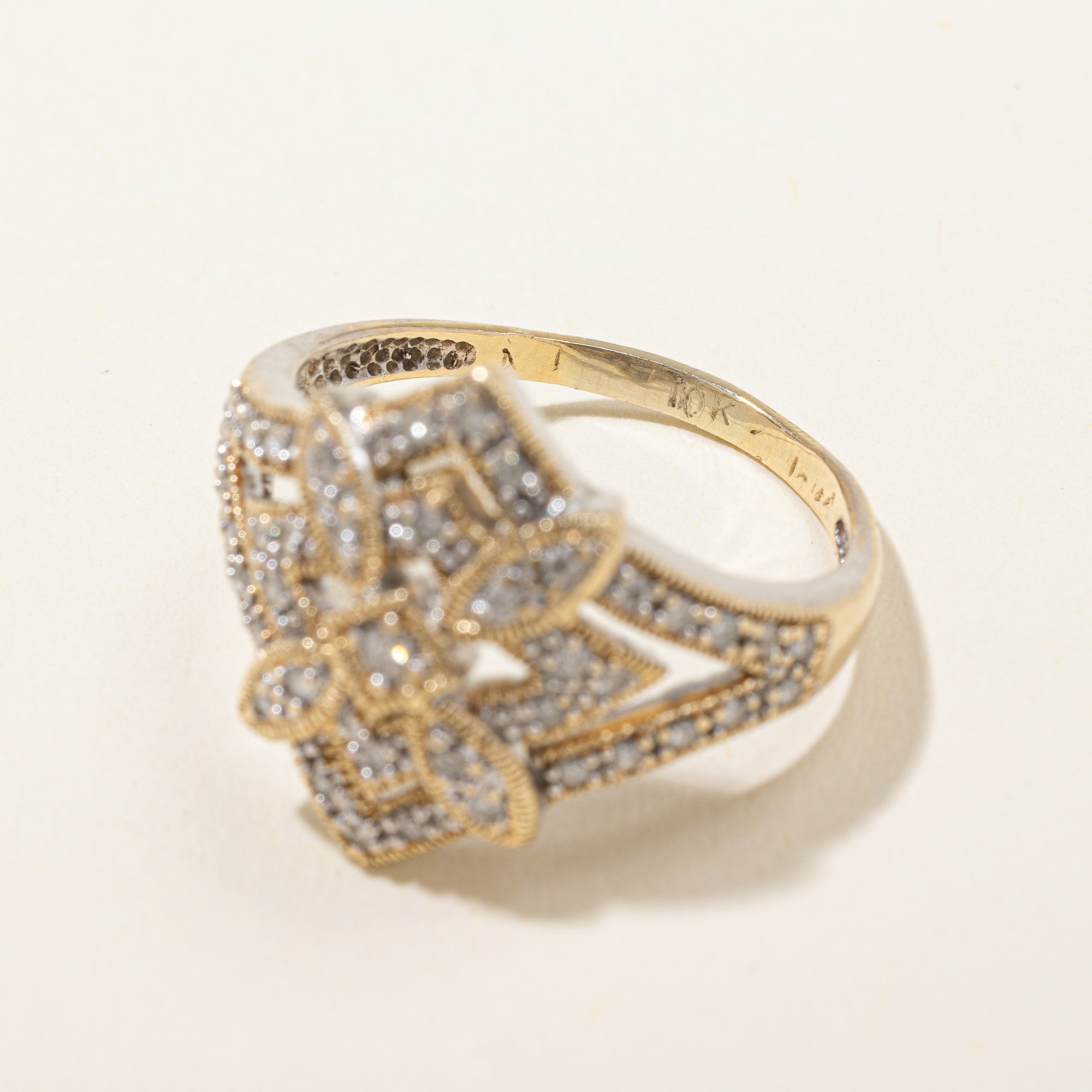 Diamond Cocktail Ring | 0.23ctw | SZ 8.75 |