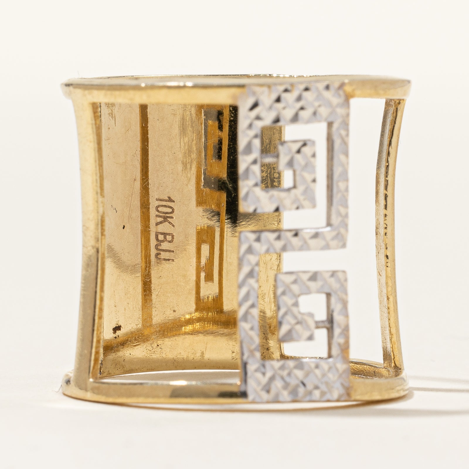 Versace Inspired Geometric Elongated Ring | SZ 11 |