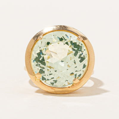 Vintage Synthetic Spinel Cocktail Ring | 11.05ct | SZ 6.5 |