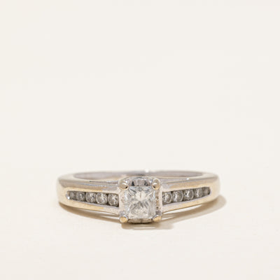 Princess Cut Solitaire Diamond Ring | 0.46 ctw | SZ 4 |