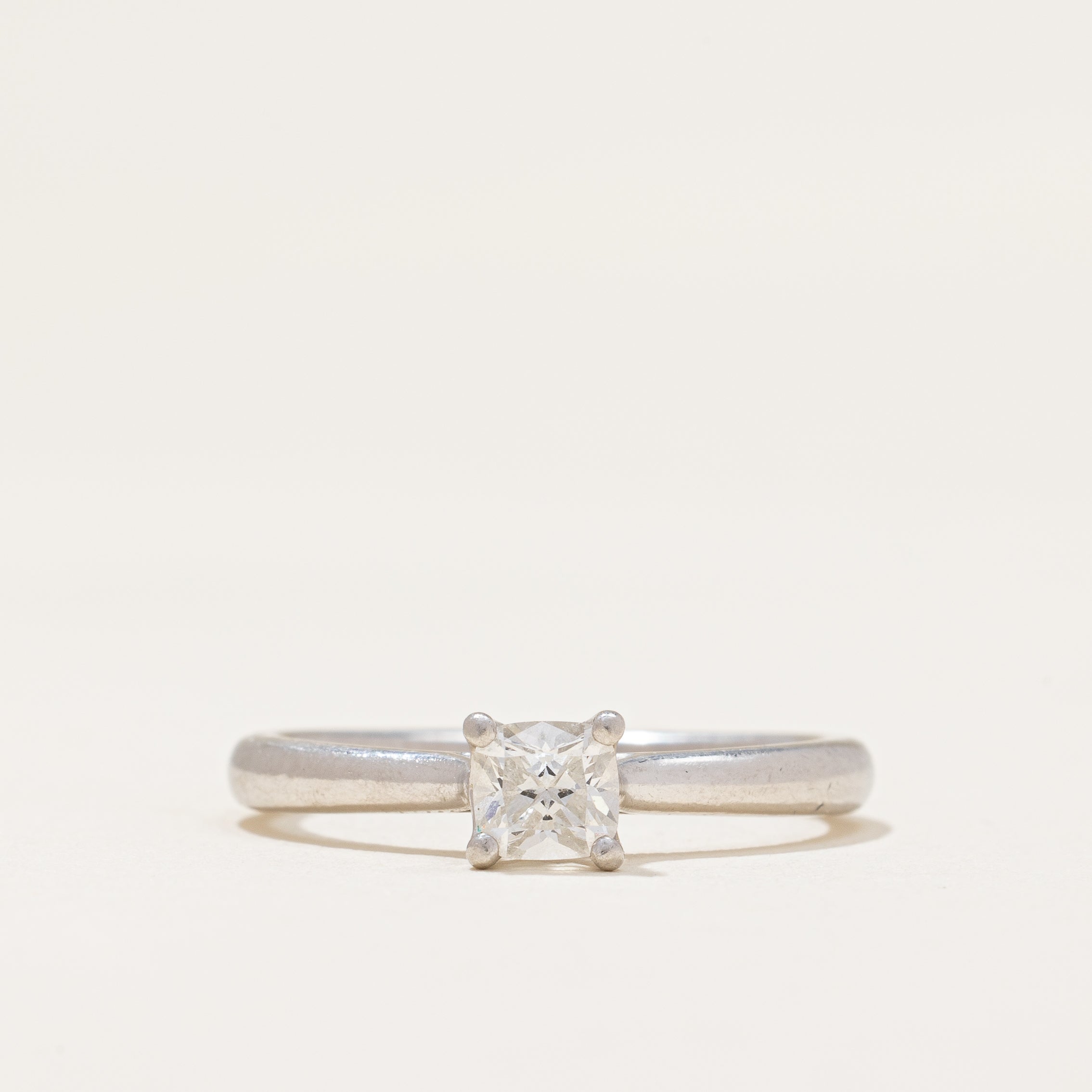 Birks' Cushion Cut Canadian Diamond Solitaire Ring | 0.31ct | SZ 5.5 |