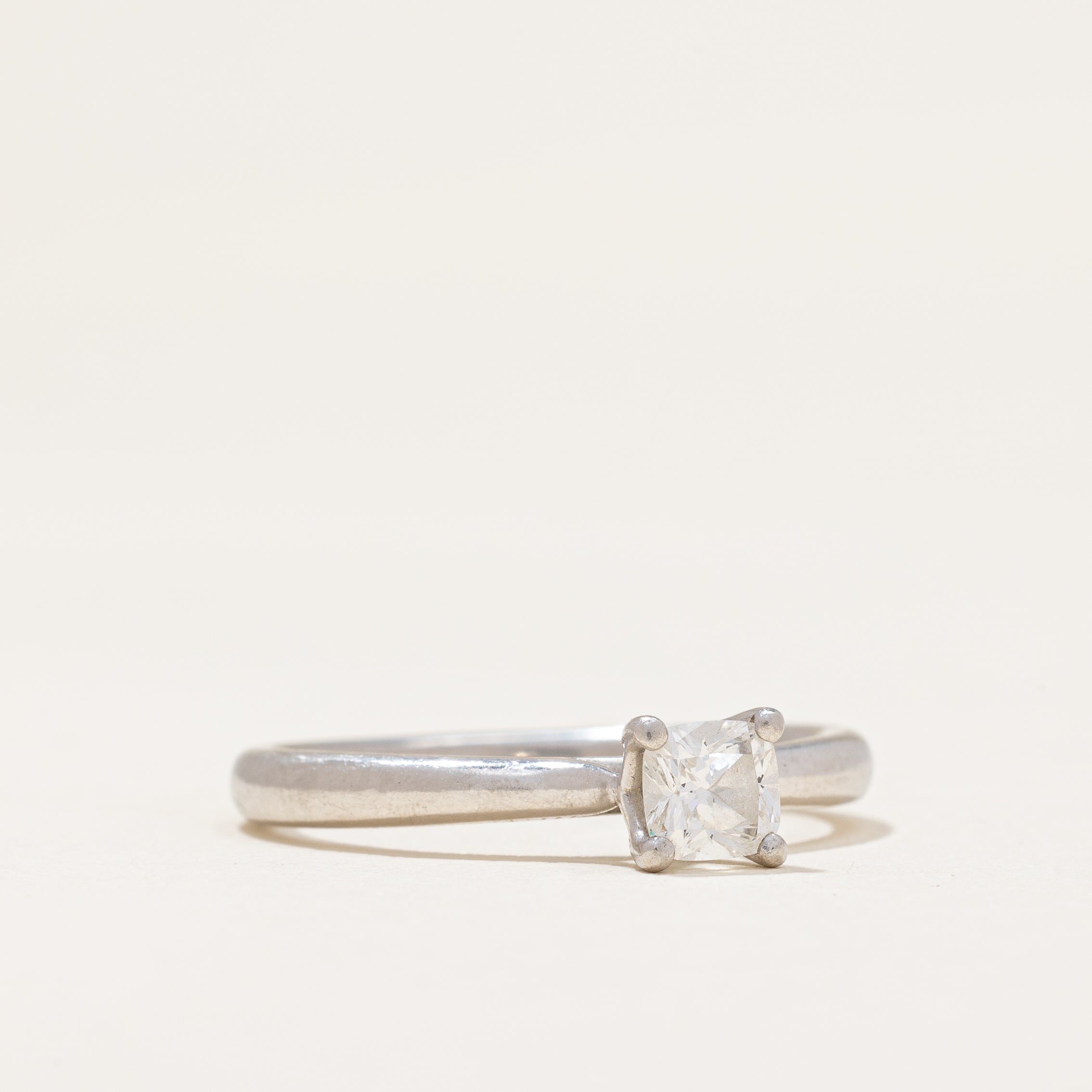 Birks' Cushion Cut Canadian Diamond Solitaire Ring | 0.31ct | SZ 5.5 |