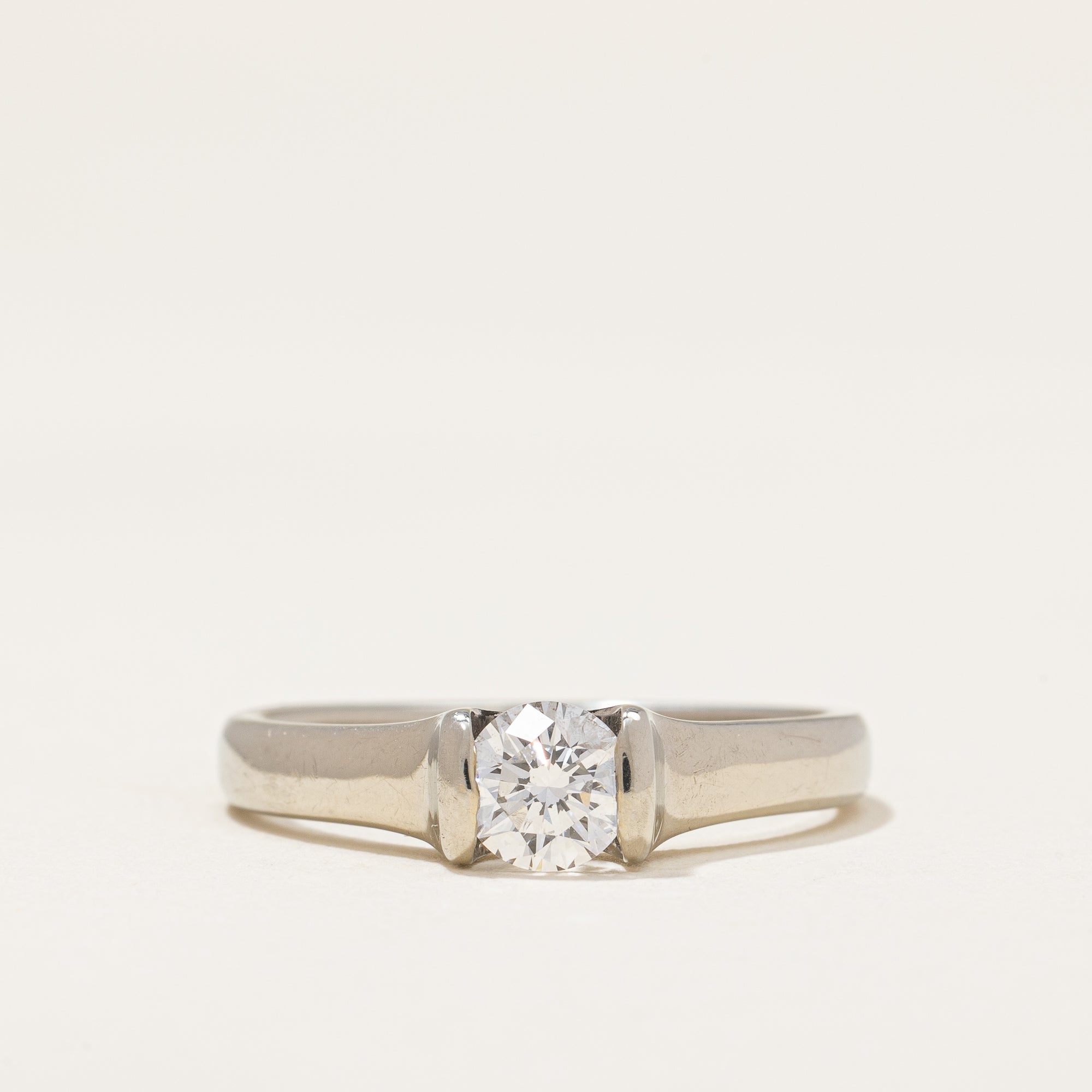 Tension Set Diamond Solitaire Ring | 0.47 ctw | SZ 6.75 |