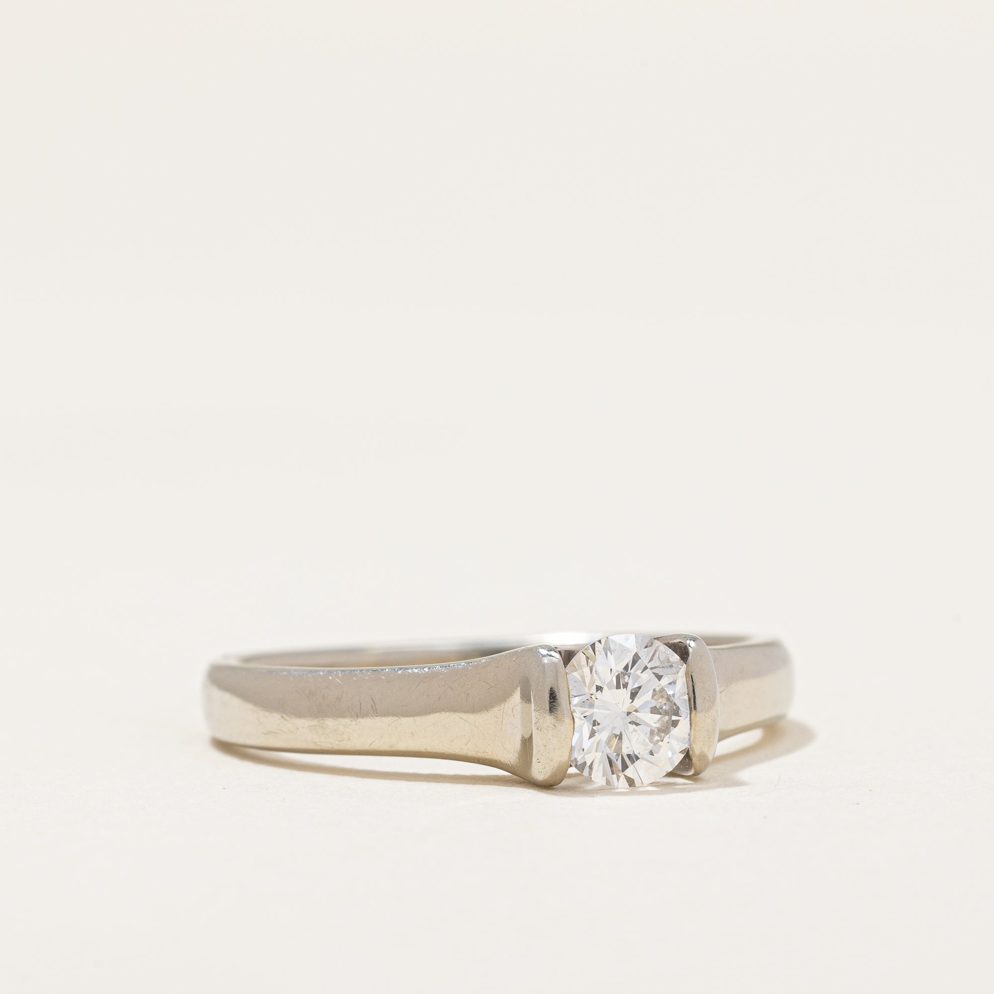 Tension Set Diamond Solitaire Ring | 0.47 ctw | SZ 6.75 |