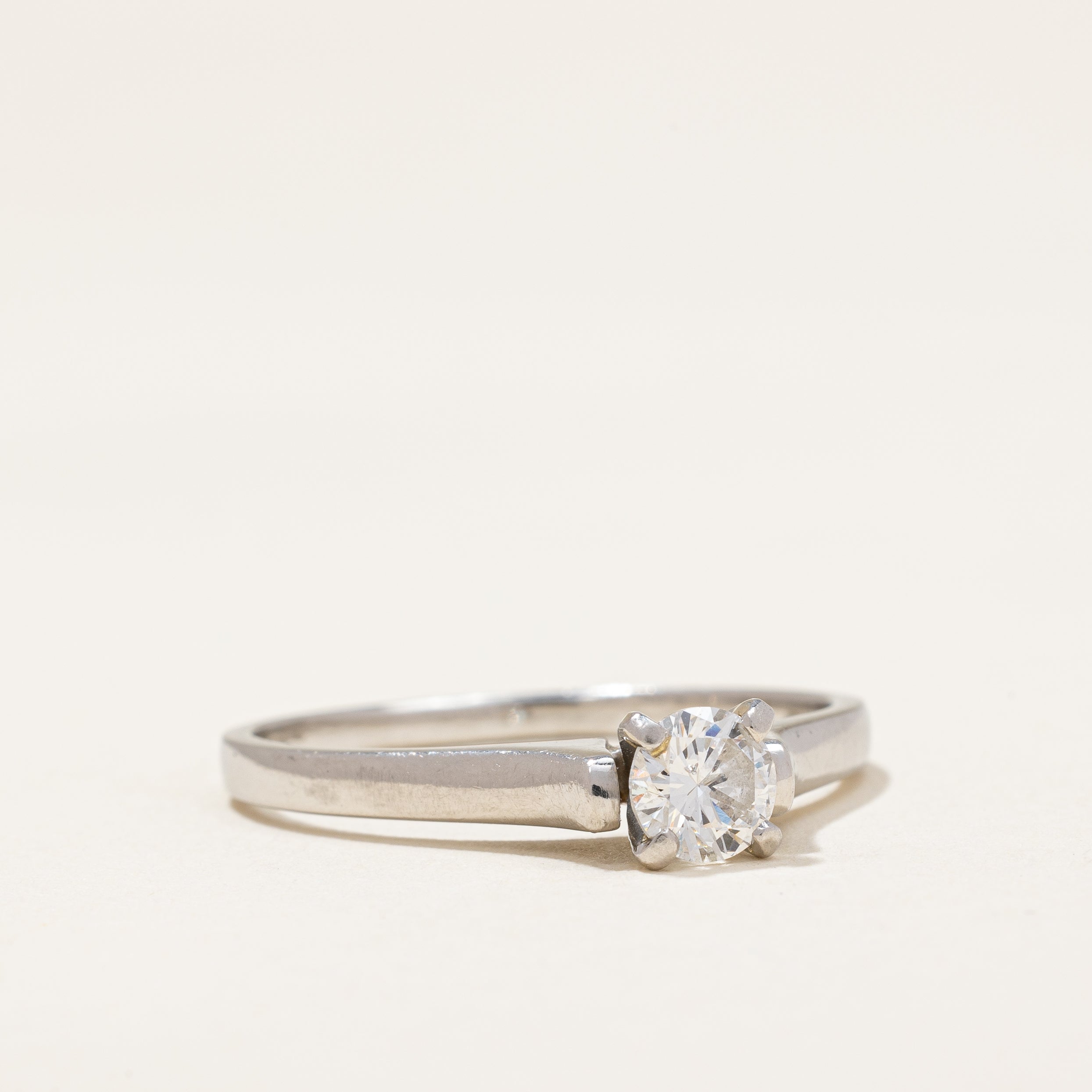 Platinum Solitaire Diamond Engagement Ring | 0.47ct | SZ 9.25 |