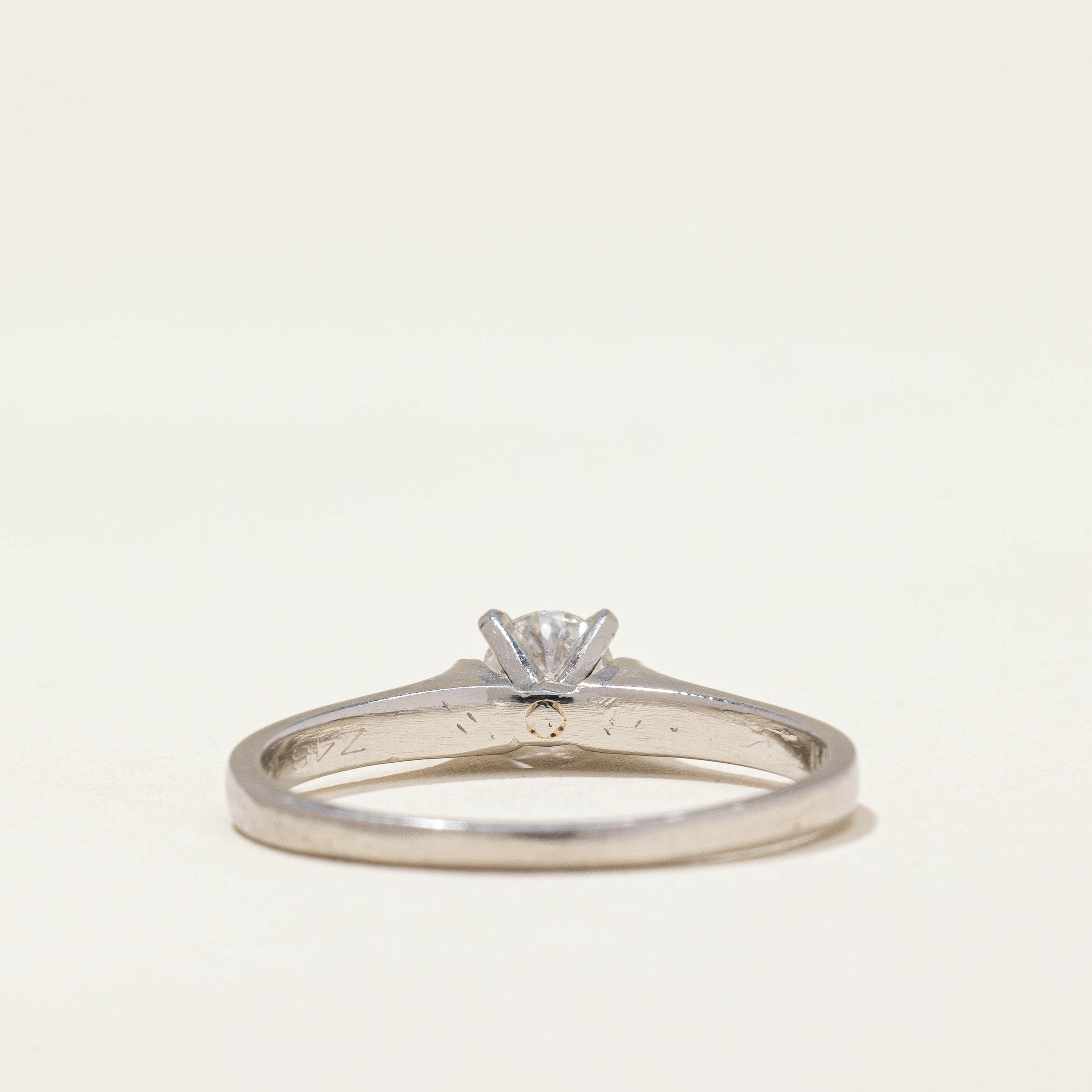 Platinum Solitaire Diamond Engagement Ring | 0.47ct | SZ 9.25 |