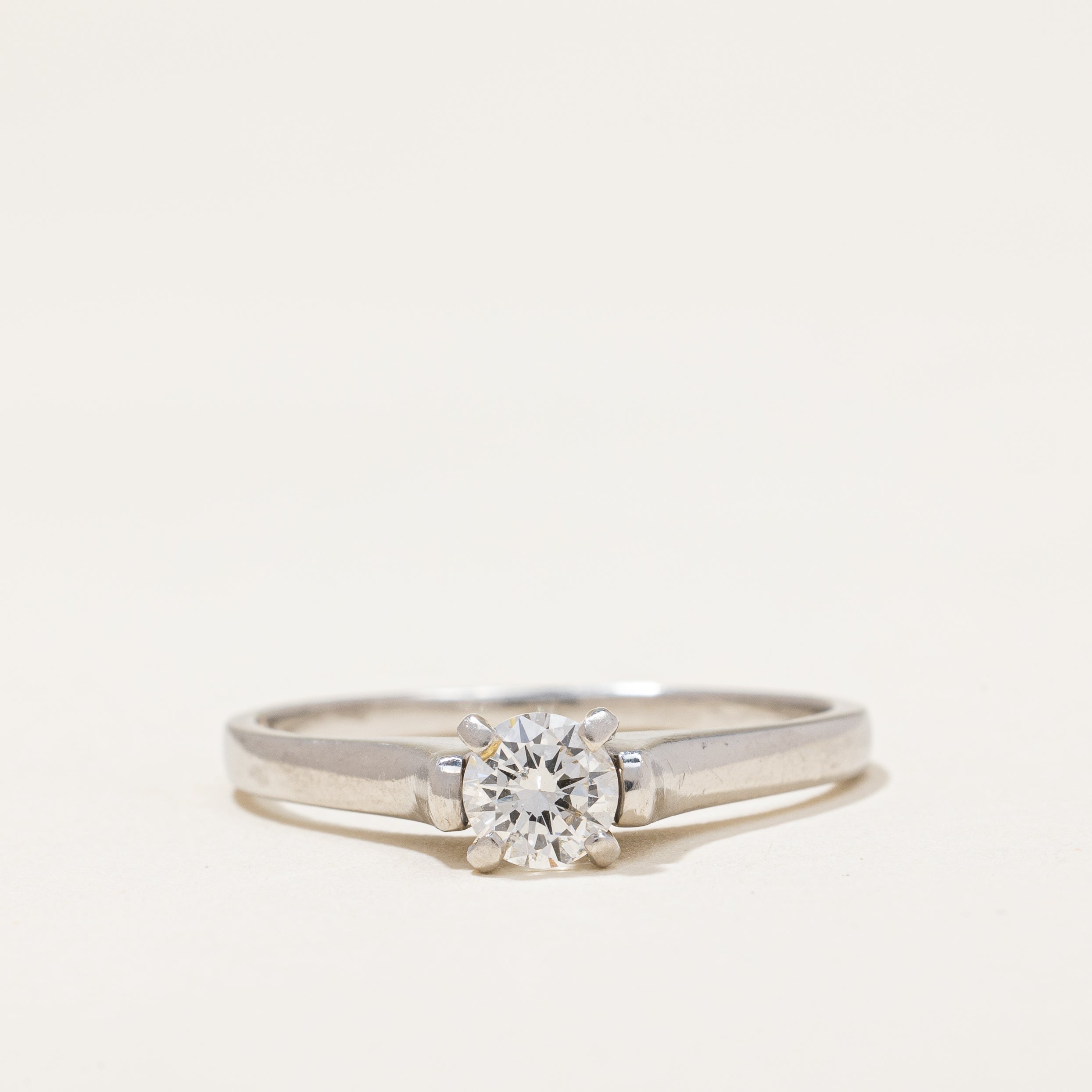 Platinum Solitaire Diamond Engagement Ring | 0.47ct | SZ 9.25 |