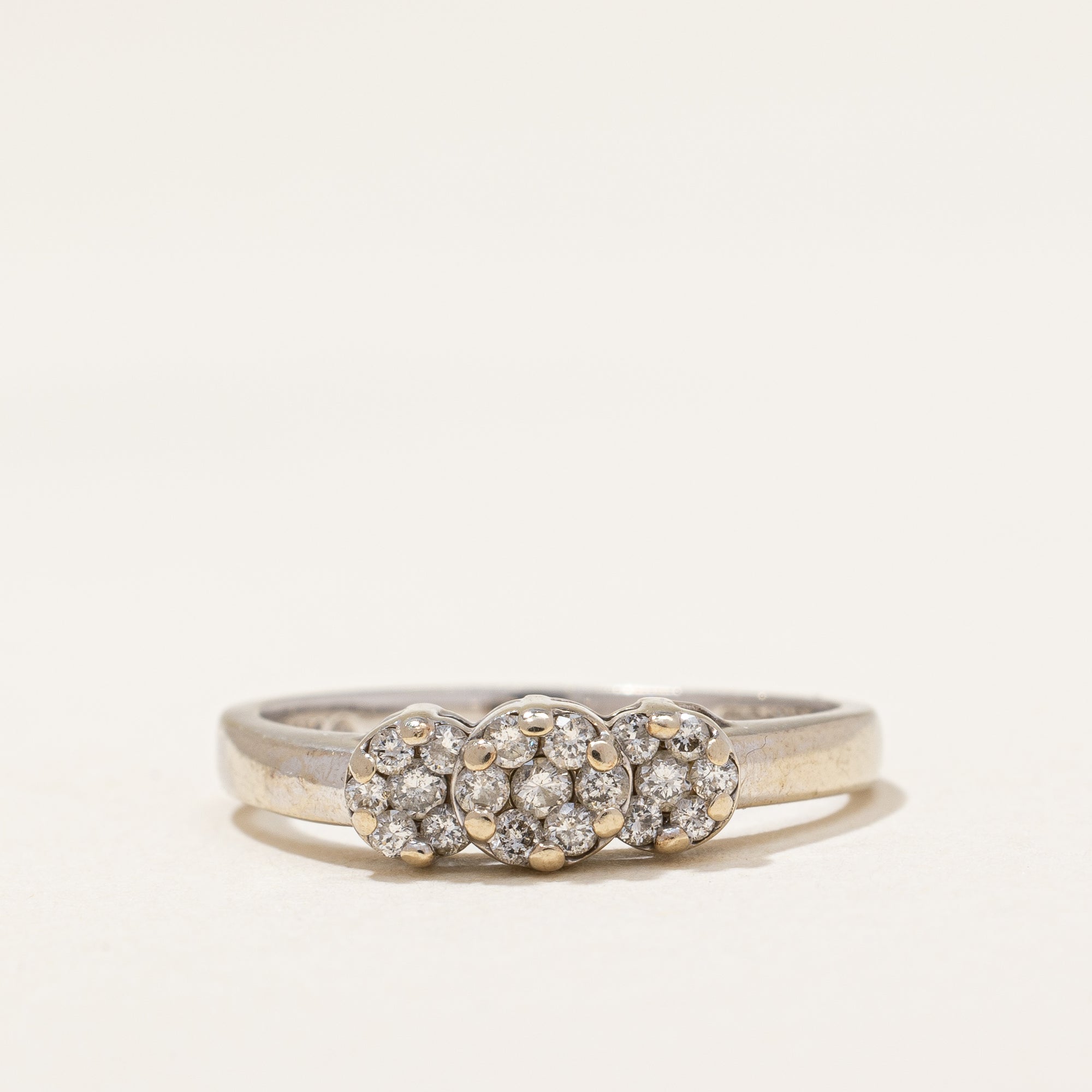 Three Cluster Diamond Ring | 0.22 ctw | SZ 5 |