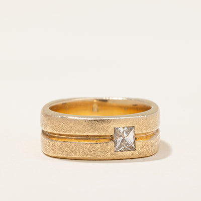 Princess Cut Diamond Soft Square Ring | 0.42 ctw | SZ 9.5 |
