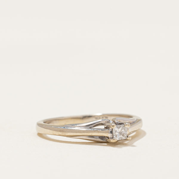 Princess Cut Diamond Solitaire Ring | 0.08 ctw | SZ 4.5 |