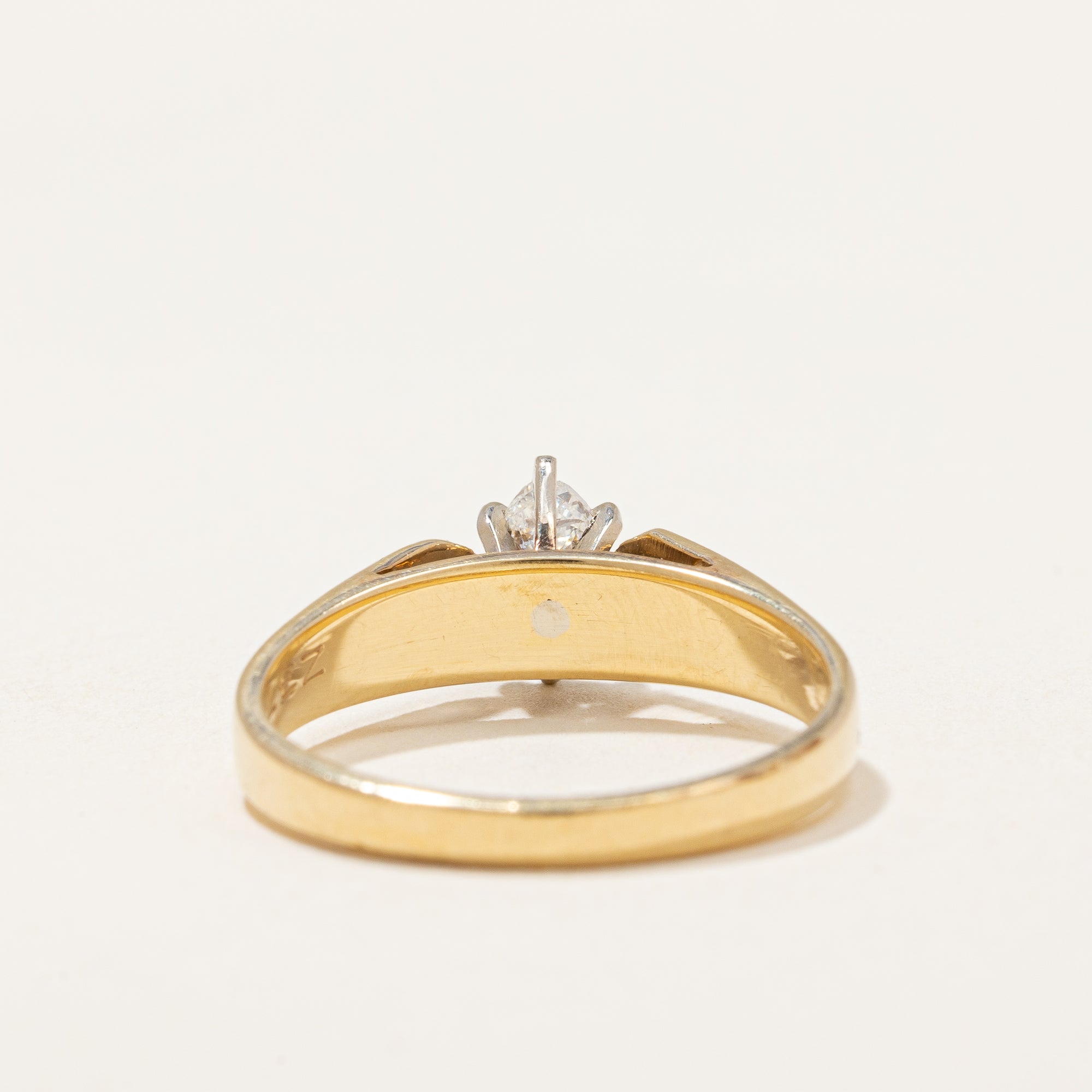 Marquise Cut Solitaire Diamond Ring | 0.35 ctw | SZ 6.25 |