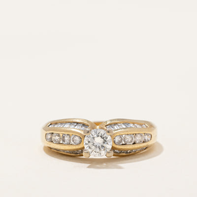 Channel Accented Diamond Engagement Ring | 0.73 ctw | SZ 6.75 |