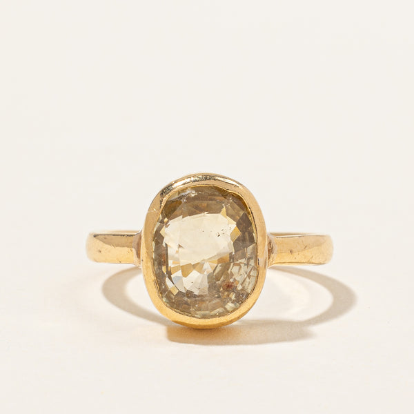 Yellow Sapphire Cocktail Ring | 5.80ct | SZ 6.5 |