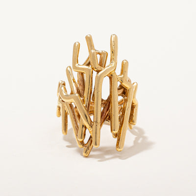 Angular Abstract Cocktail Ring | SZ 7 |