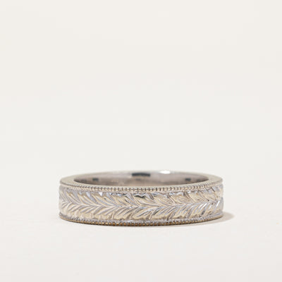 Milgrain & Foliage Patterned Band | SZ 7 |