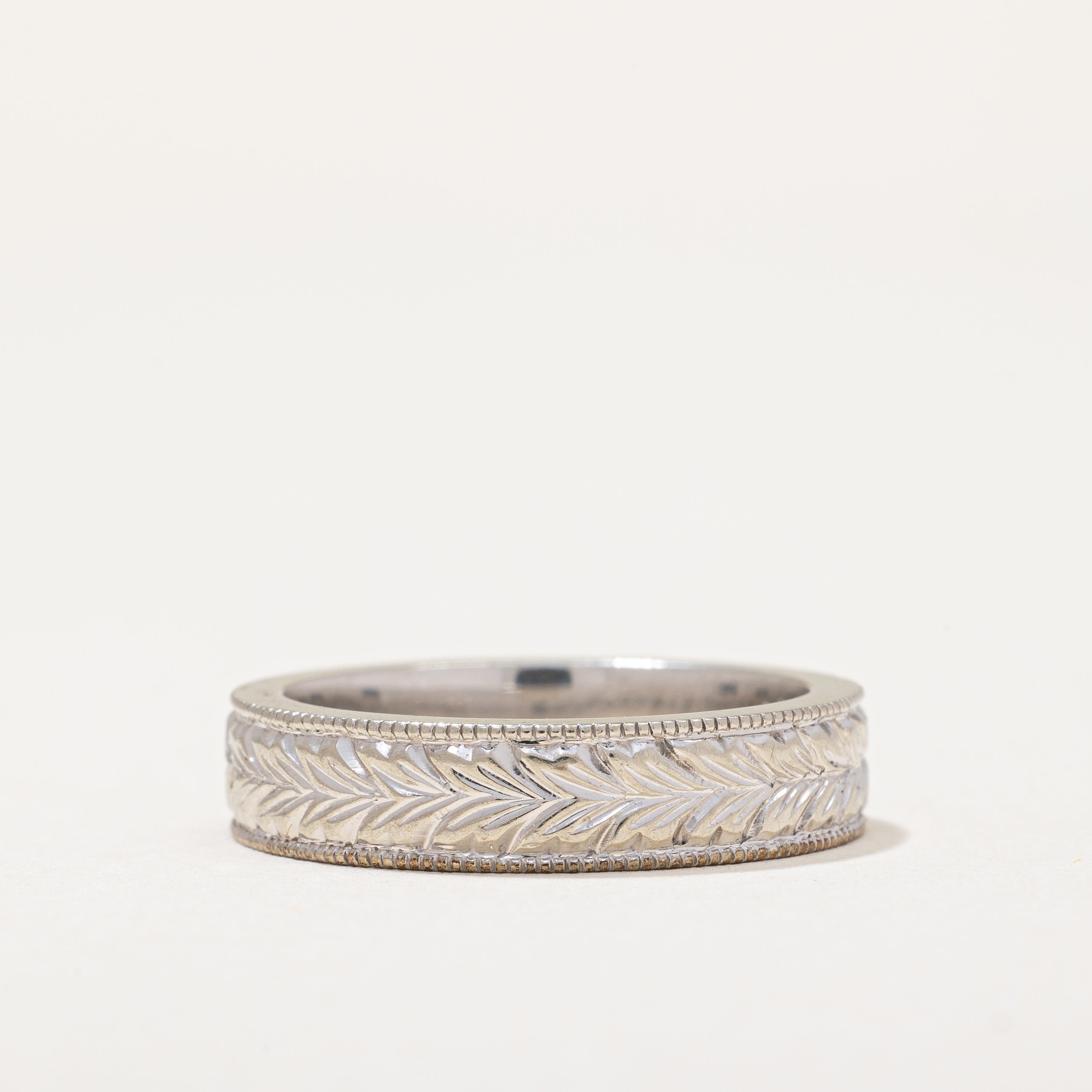 Milgrain & Foliage Patterned Band | SZ 7 |