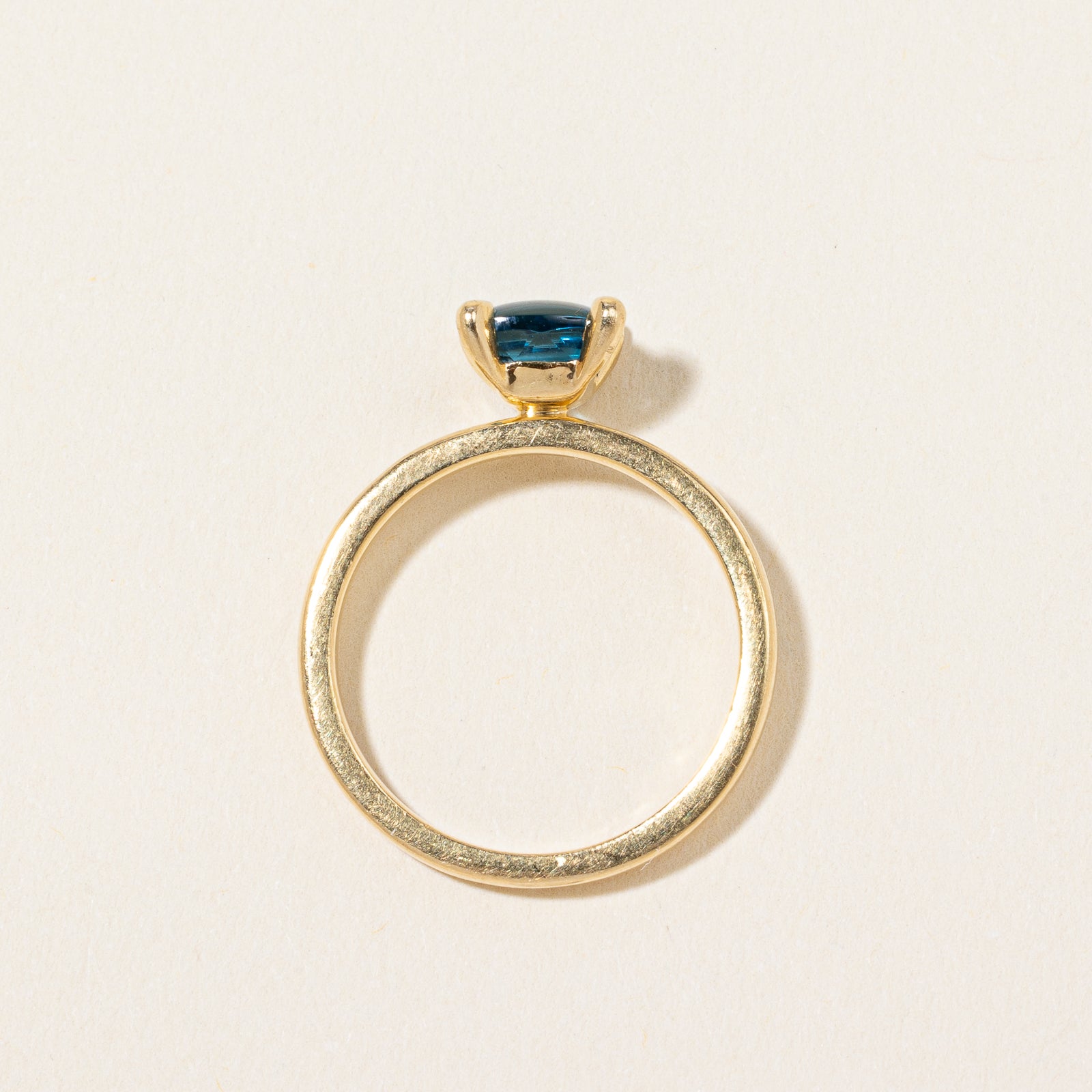 Solitaire Blue Topaz Ring | 1.30ct | SZ 6.25 |