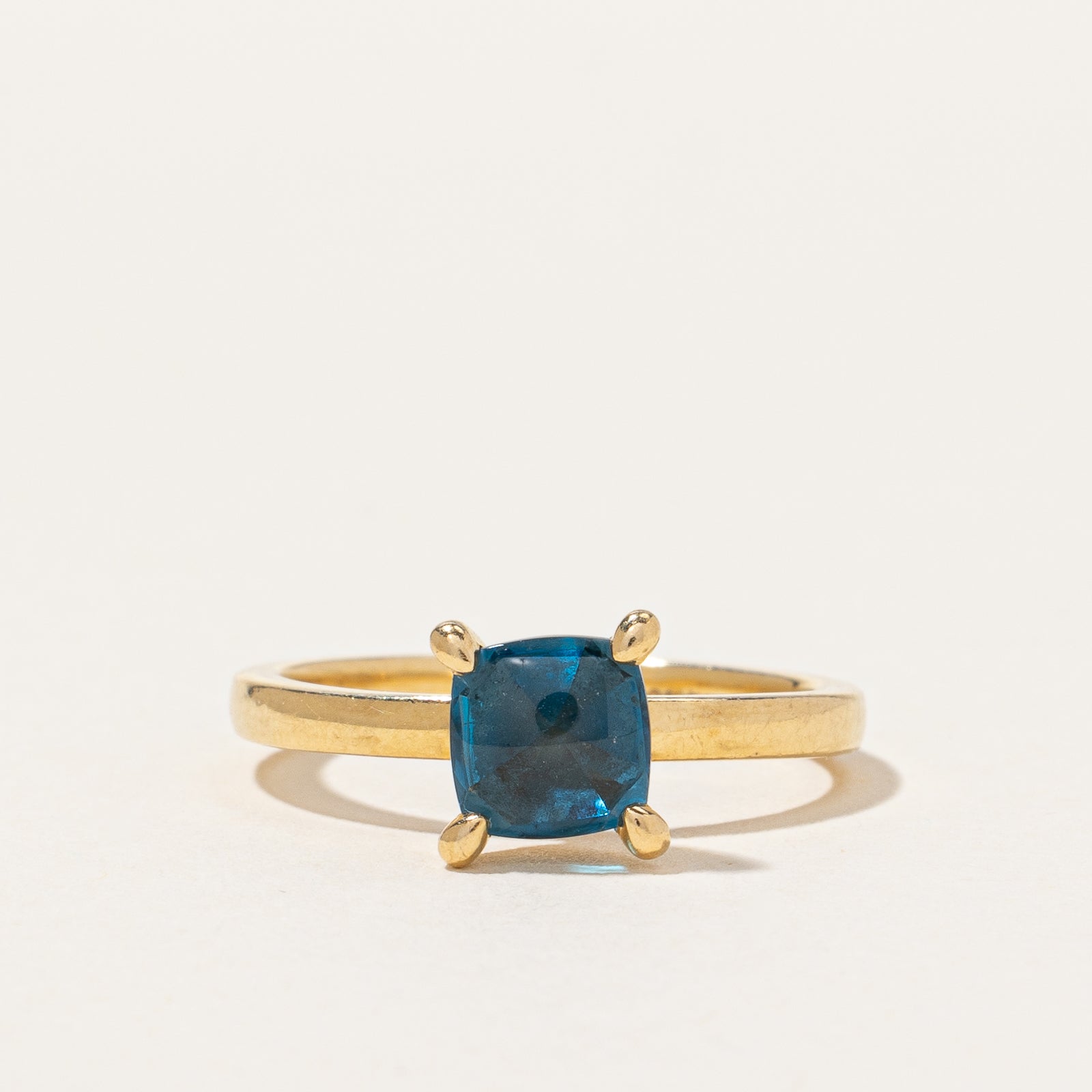 Solitaire Blue Topaz Ring | 1.30ct | SZ 6.25 |