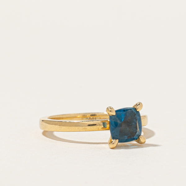 Solitaire Blue Topaz Ring | 1.30ct | SZ 6.25 |