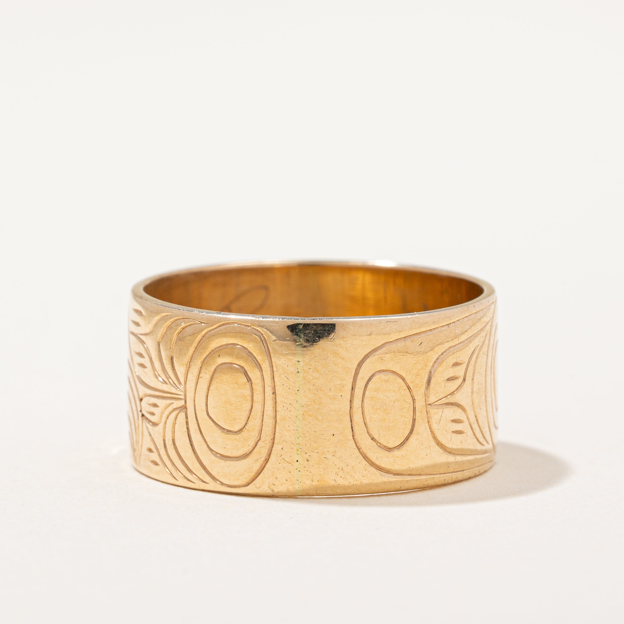 Indigenous Eagle Art Gold Band | SZ 11 |