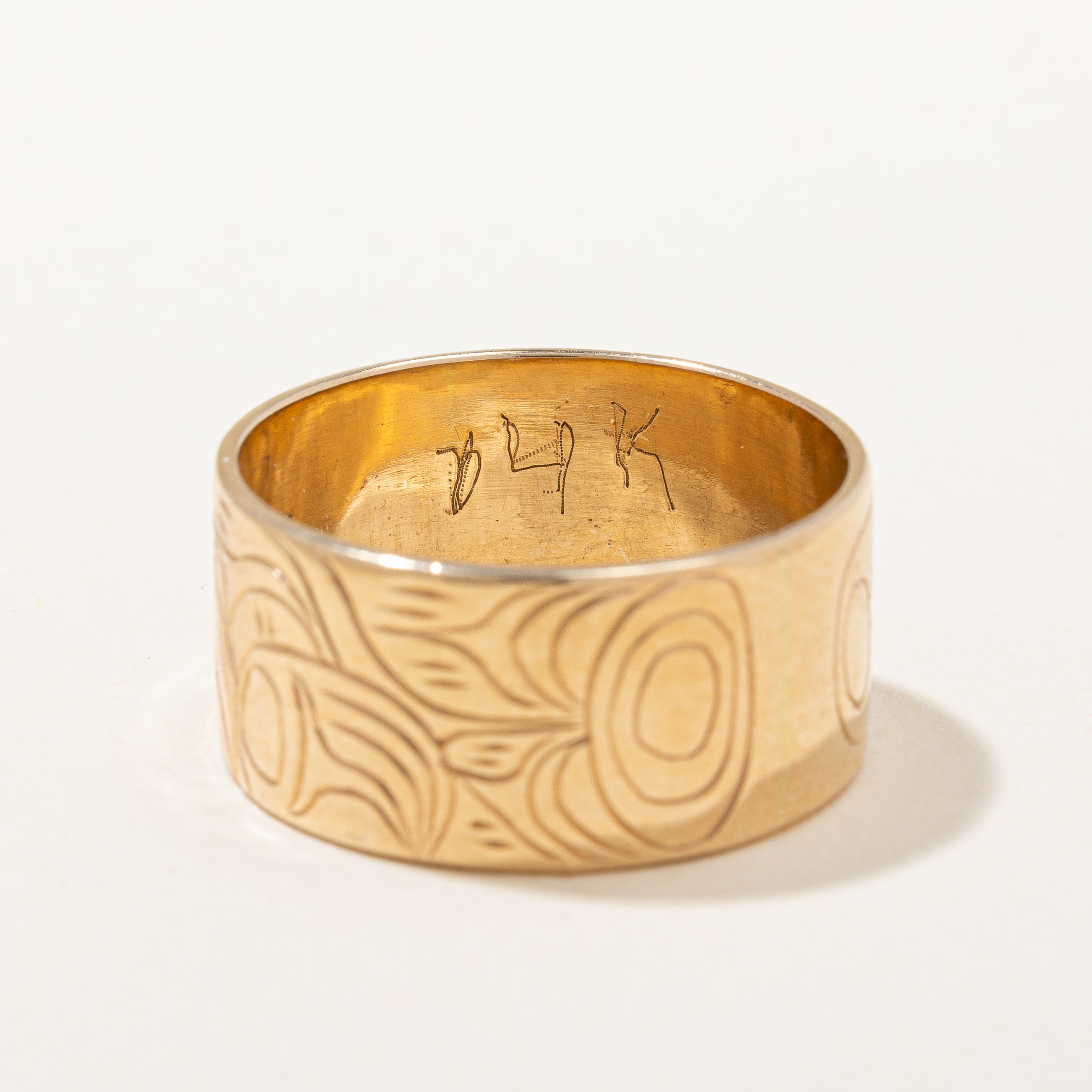 Indigenous Eagle Art Gold Band | SZ 11 |