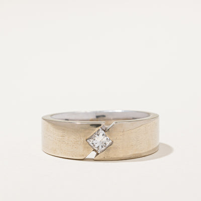 Semi Bezel Set Princess Cut Diamond Band | 0.29 ctw | SZ 9 |