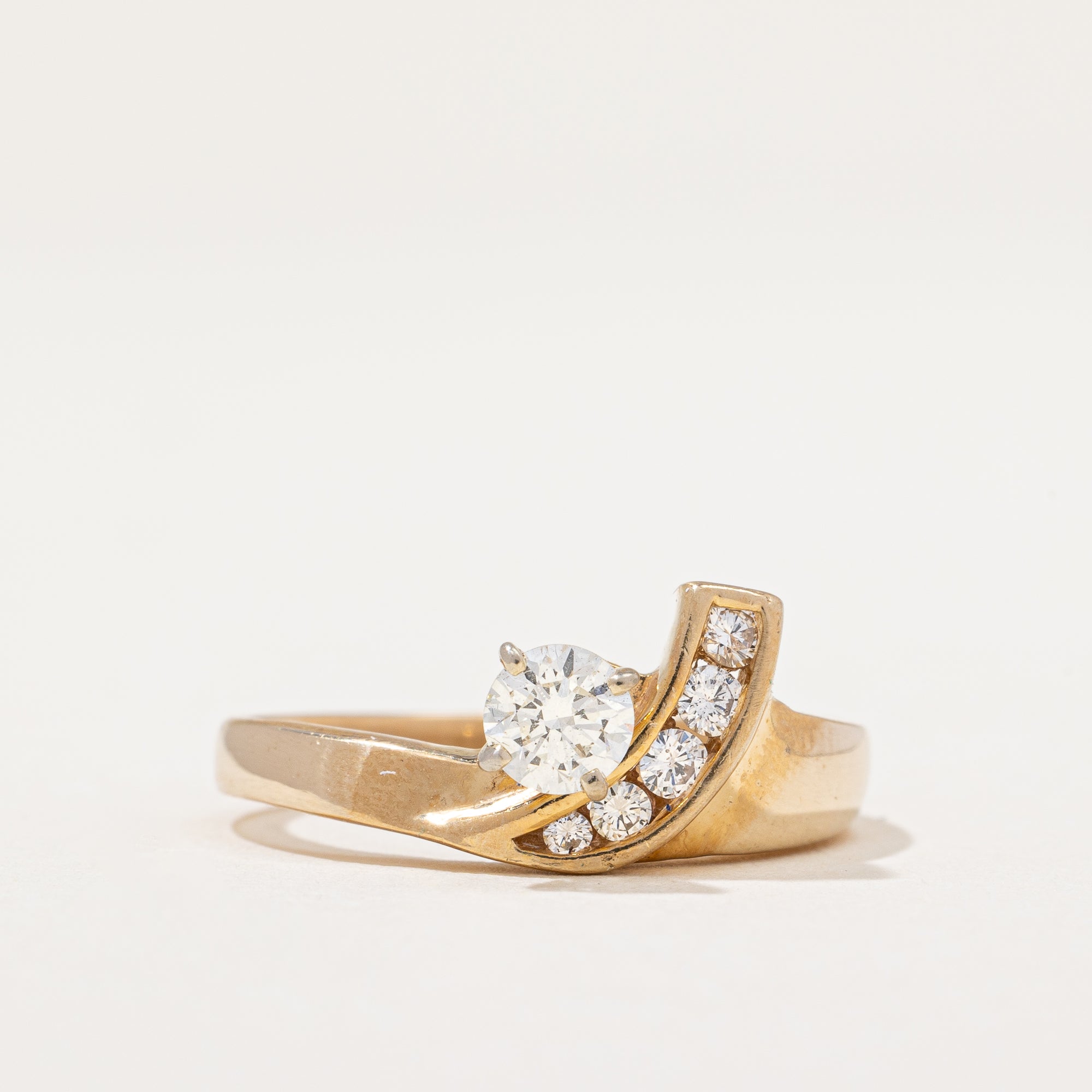 Diamond Bypass Ring | 0.45 ctw | SZ 6.75 |