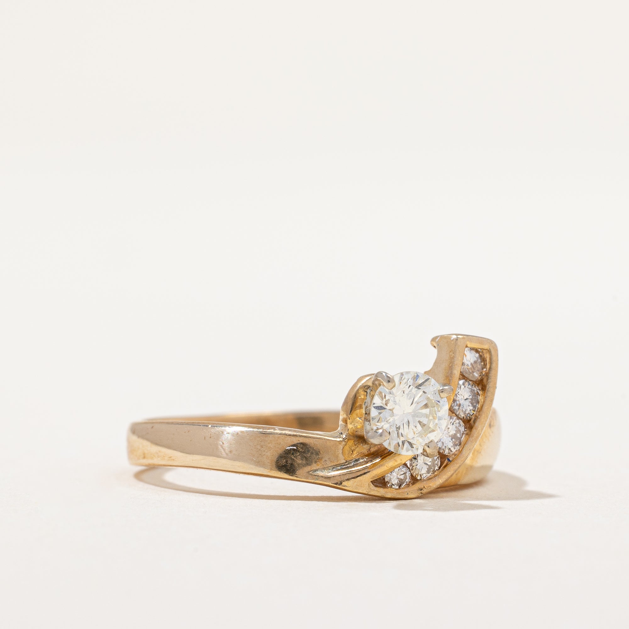 Diamond Bypass Ring | 0.45 ctw | SZ 6.75 |