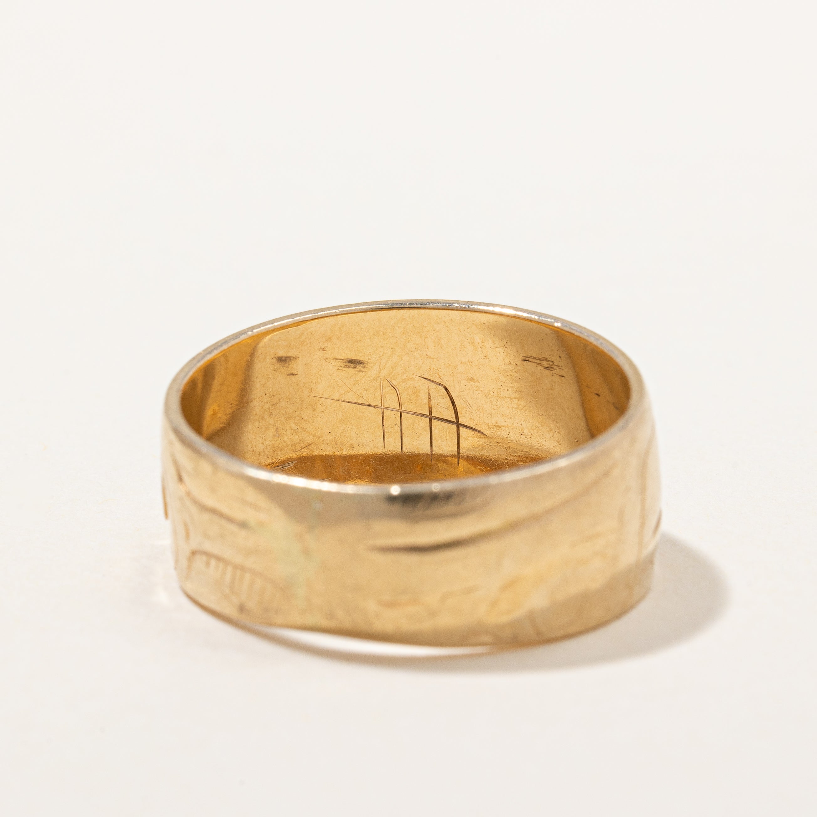 Indigenous Raven Art Gold Band | SZ 9.5 |
