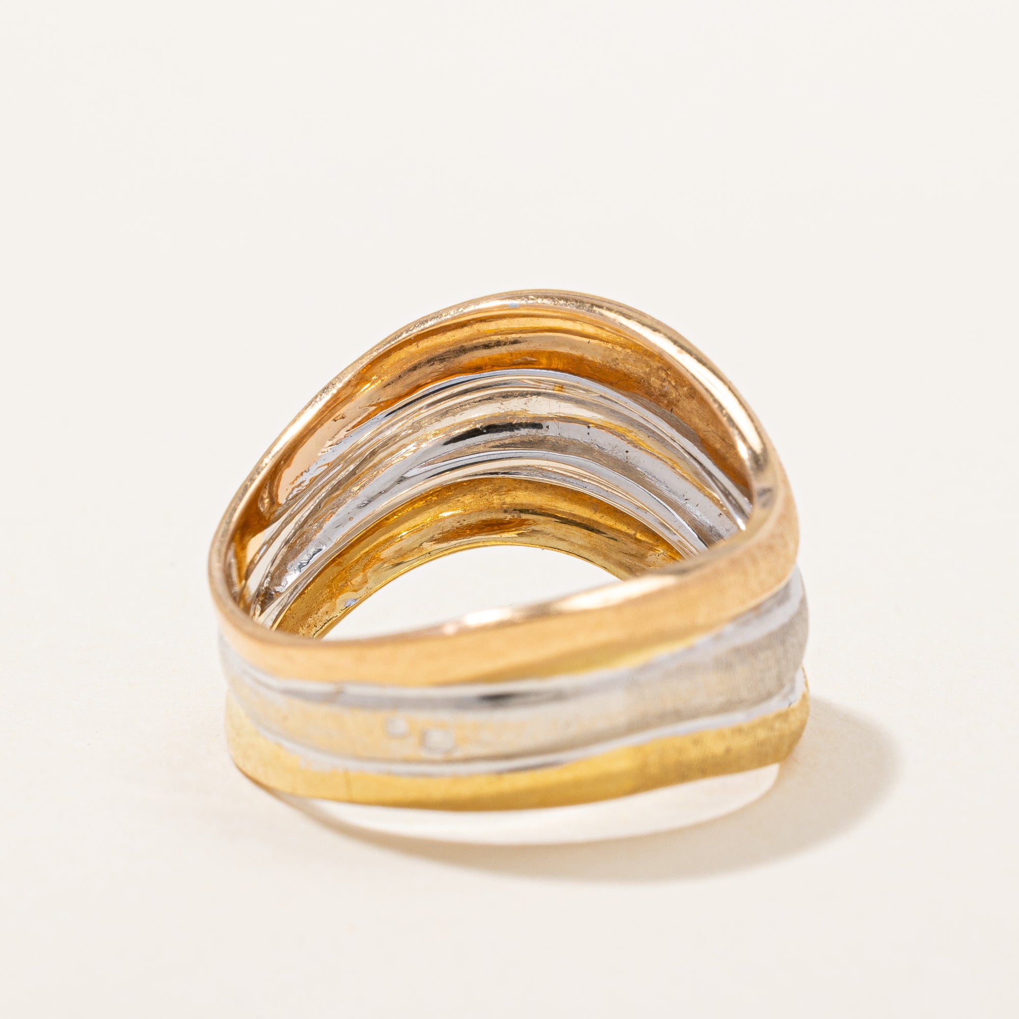 Tri Color Wave Ring | SZ 7.5 |