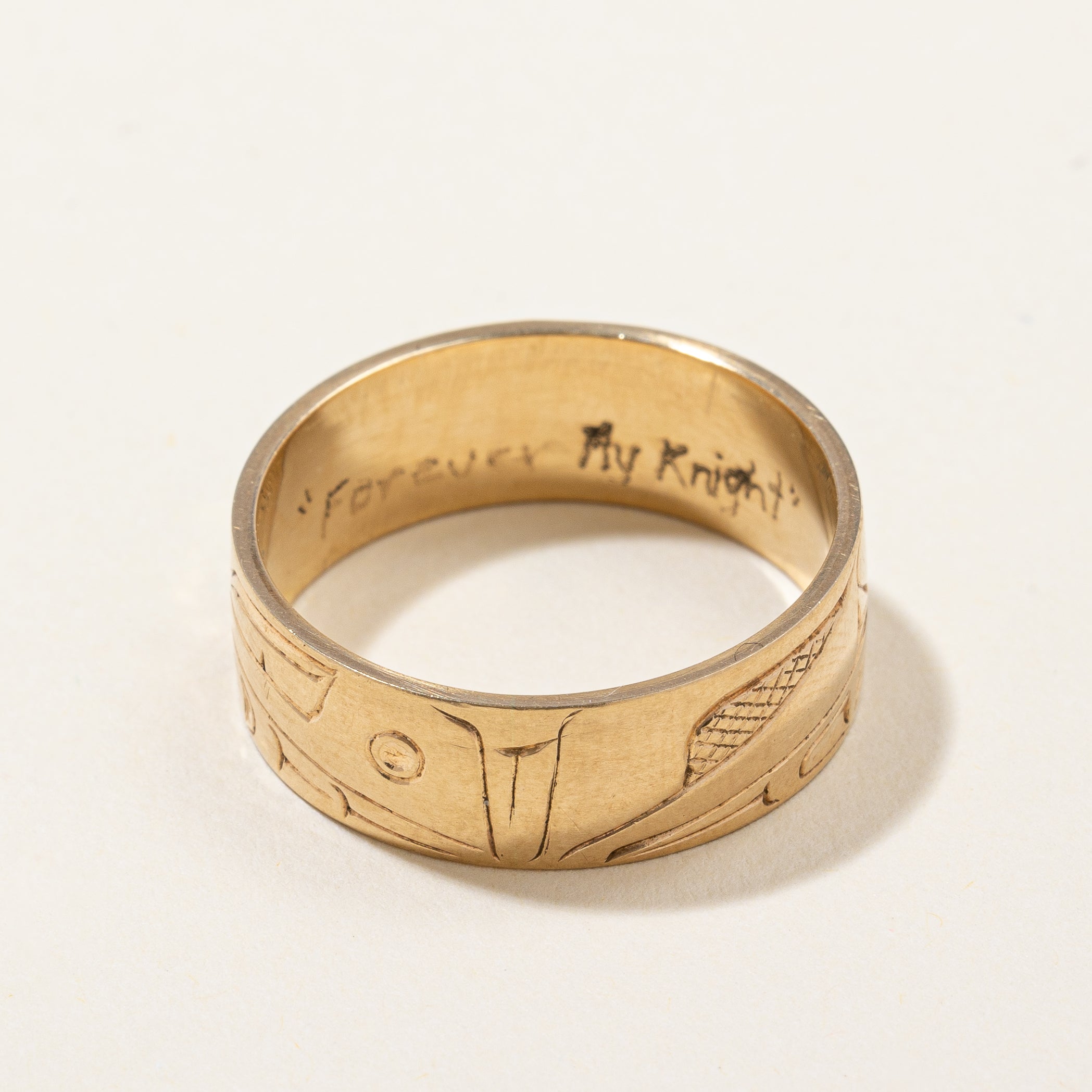 Indigenous Bear Art Gold Band | SZ 11.25 |