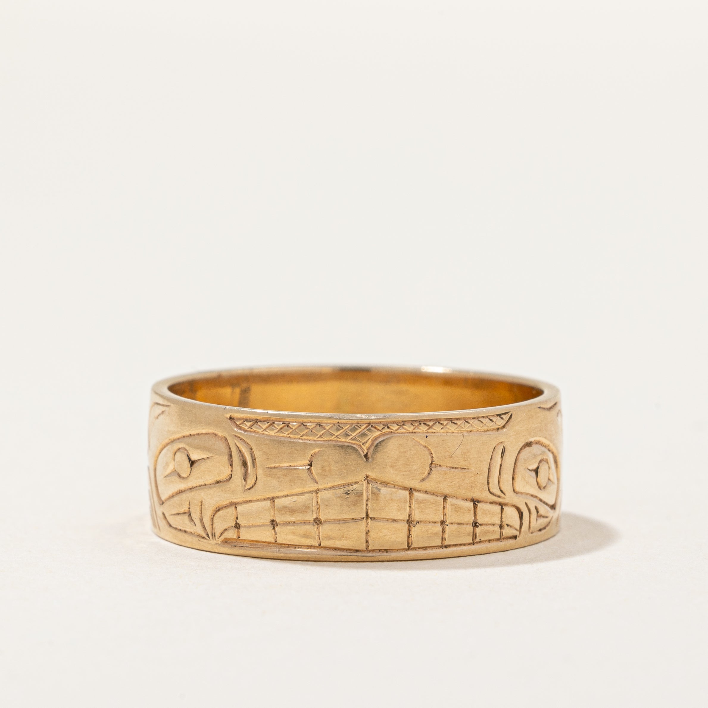 Indigenous Bear Art Gold Band | SZ 11.25 |