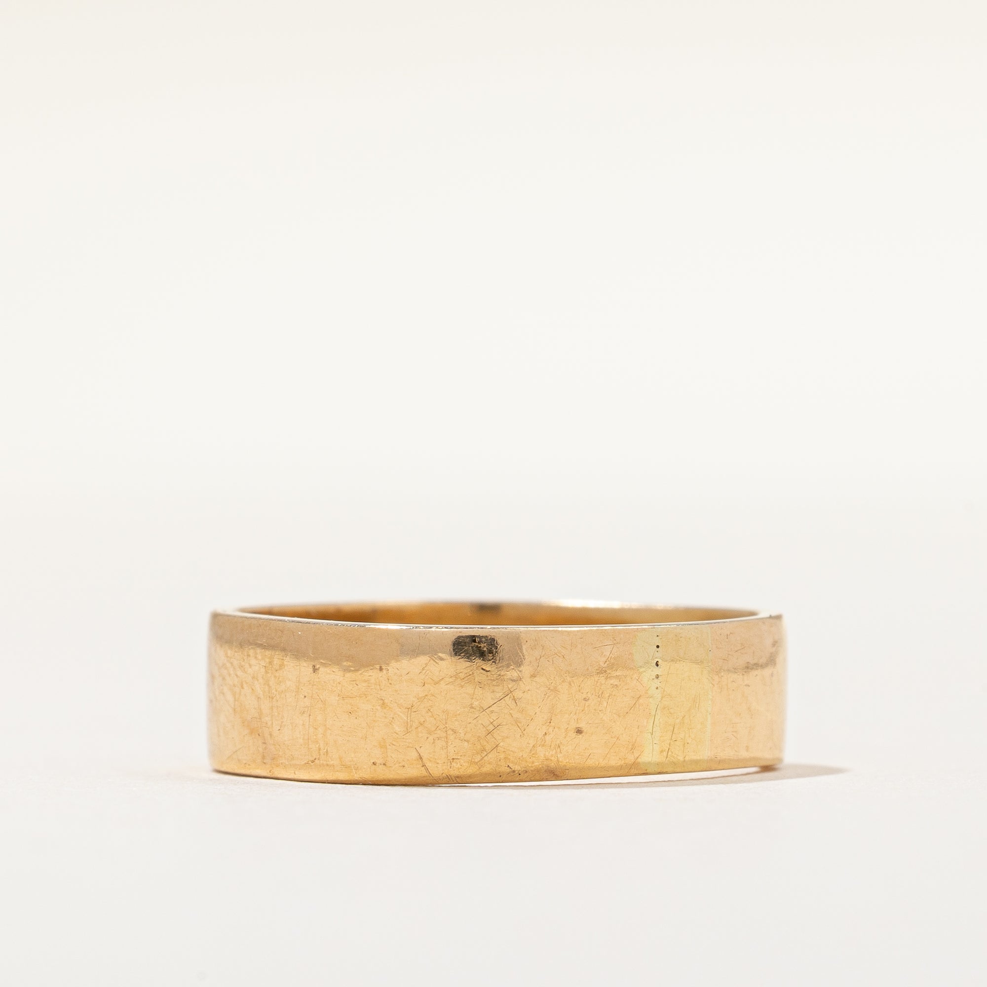 Soft Square Tapered Gold Band | SZ 6.5 |