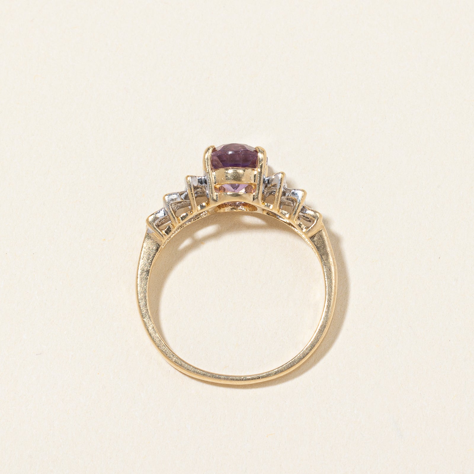 Amethyst & Diamond Ring | 1.25ct, 0.06ctw | SZ 5.25 |